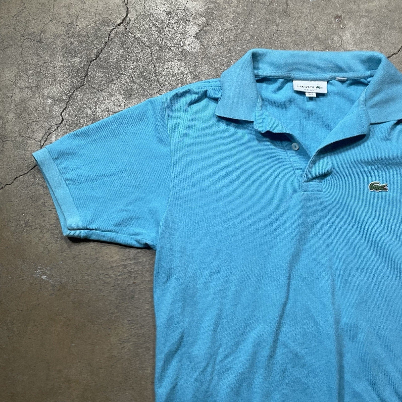 Lacoste Polo Shirt Mens M Blue Tennis Sports Golf Rugby