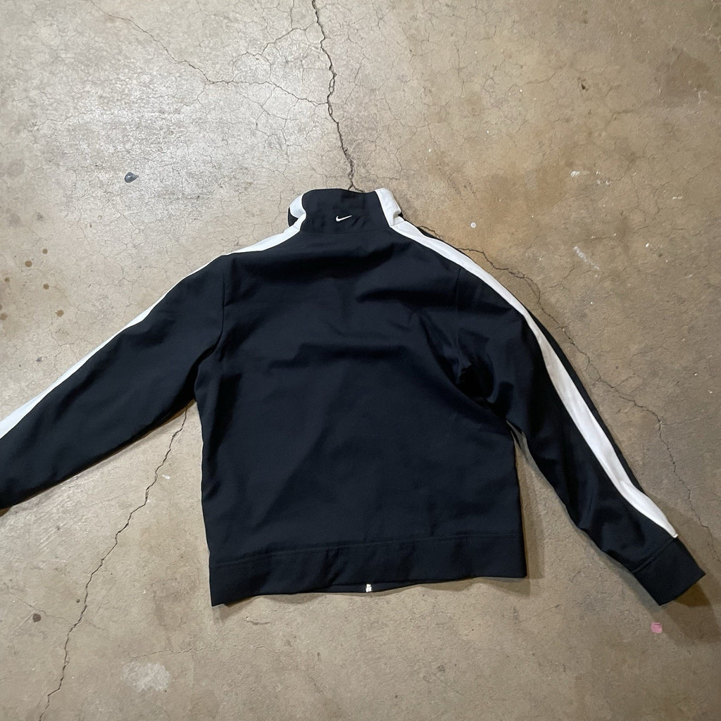 Nike Mens M Long Black Full Zip Athletic Jacket Track Jacket NWT
