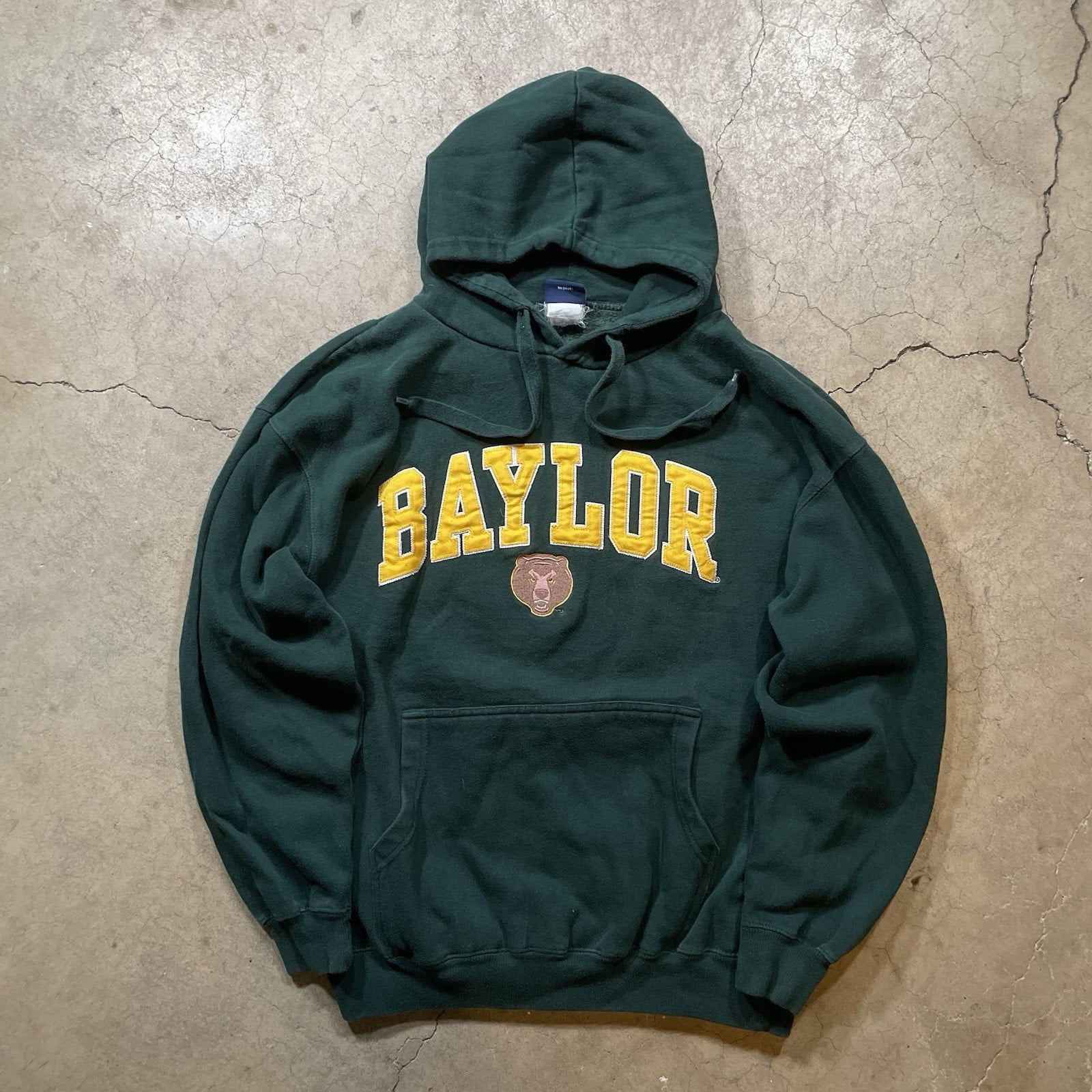 Baylor Football Green Pullover Hoodie Size M