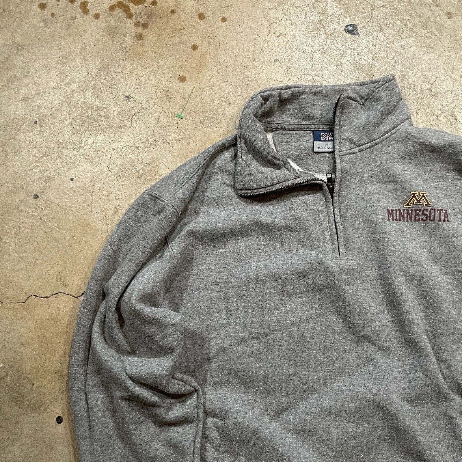 MVSport XL University Of Minnesota Grey 1/4 Zip