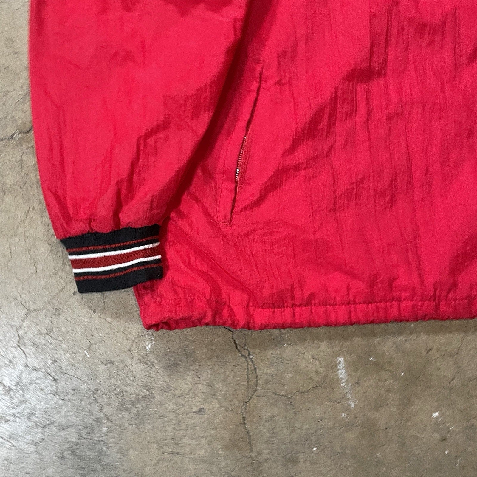 Vintage Wisconsin Badgers Men’s Champion Pullover Windbreaker Jacket XL NCAA