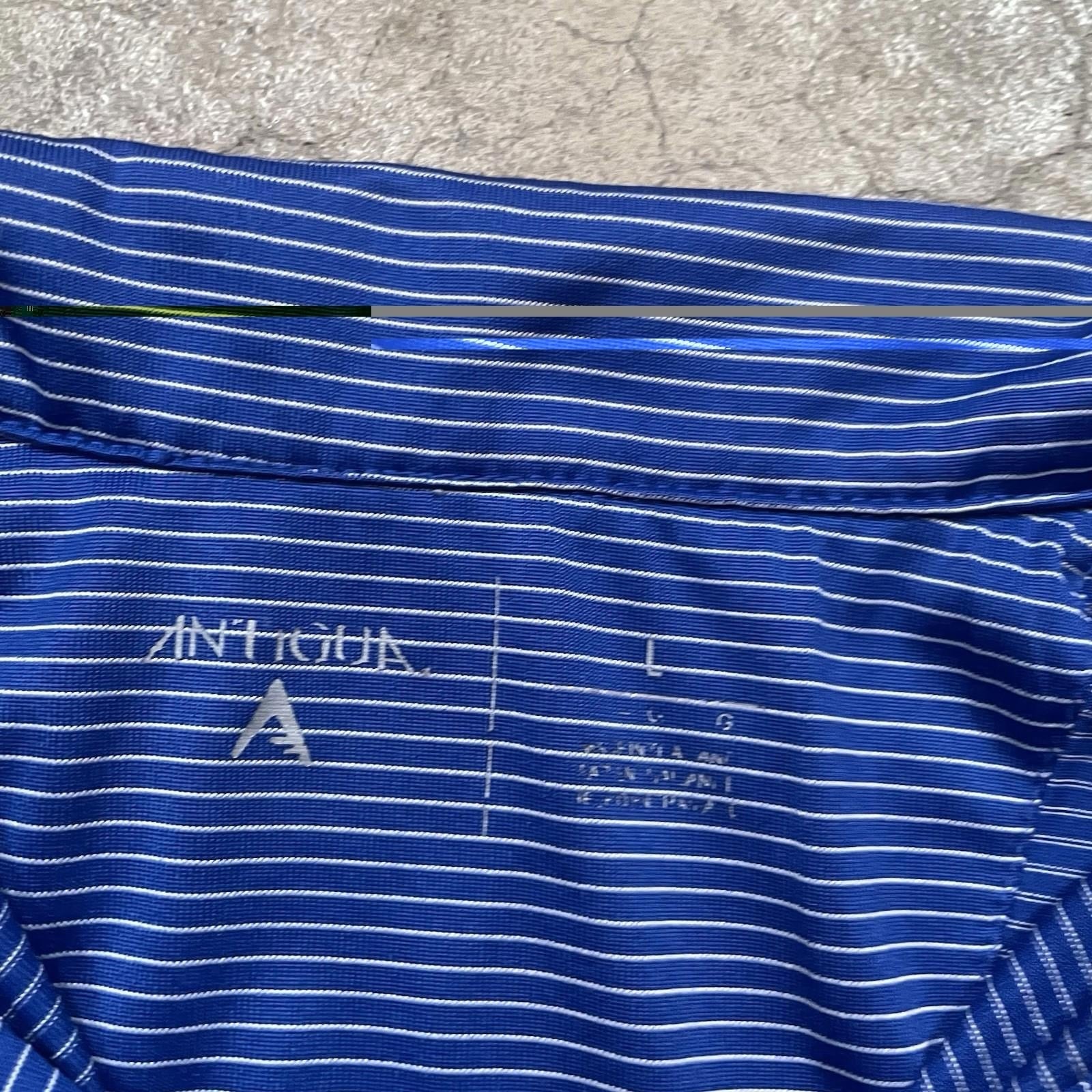 SMU Mustangs Antigua Men’s Polo Blue Golf Shirt Size L