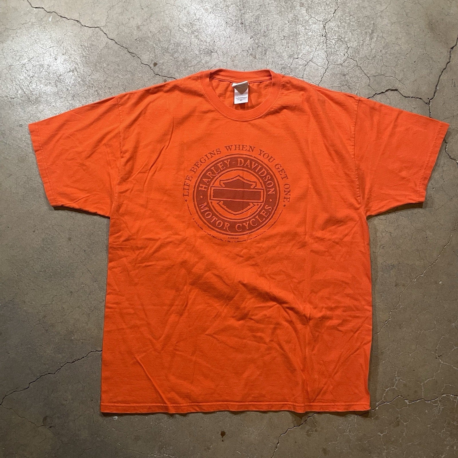 Harley Davidson T-Shirt 2XL Biker 2 Sided