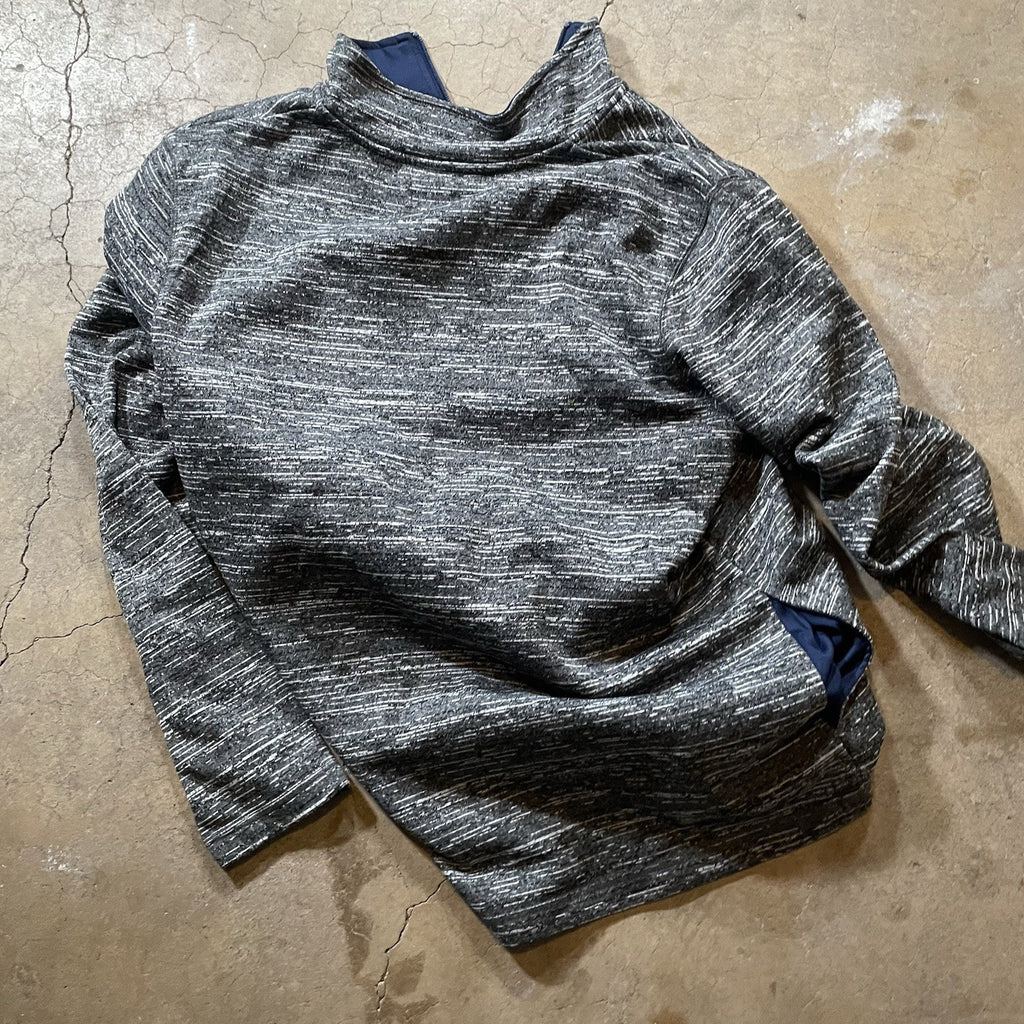 Atlanta Braves Quarter Zip Pullover Grey MLB Men’s L