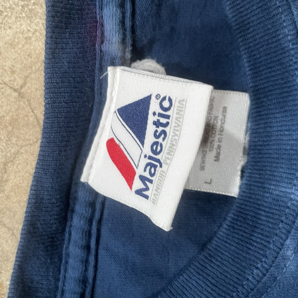 Boston Red Sox Tie-Dye T-Shirt - Liquid Blue MLB Graphic Tee - Large