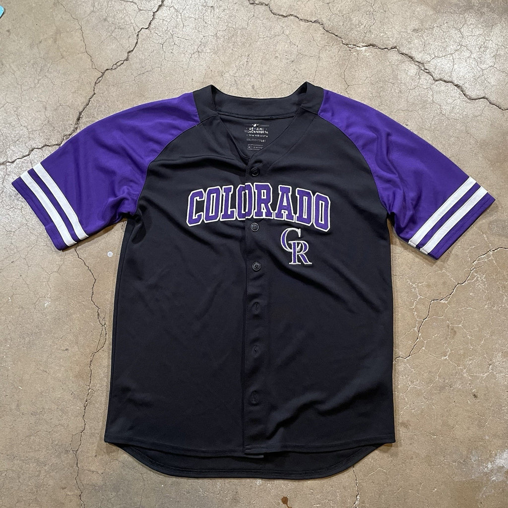 Majestic Flex Base Colorado Rockies Purple Baseball Jersey Youth XXL