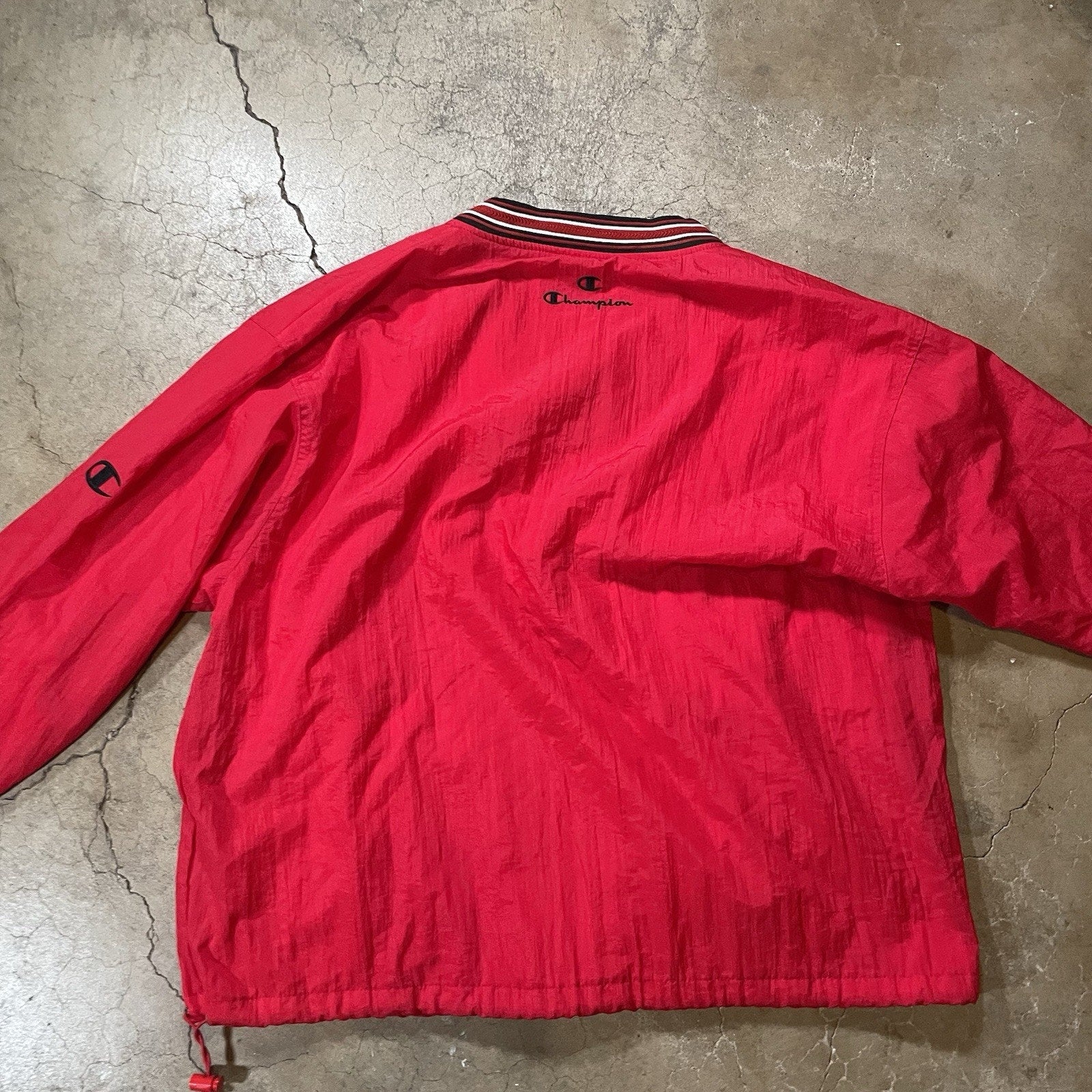 Vintage Wisconsin Badgers Men’s Champion Pullover Windbreaker Jacket XL NCAA