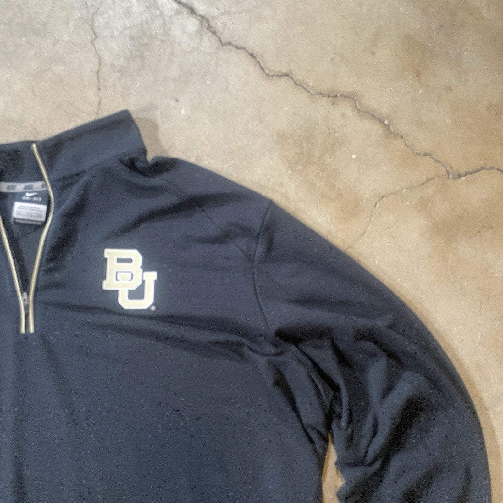 Baylor Bears Sweatshirt Men XL Black Nike Dri Fit NCAA