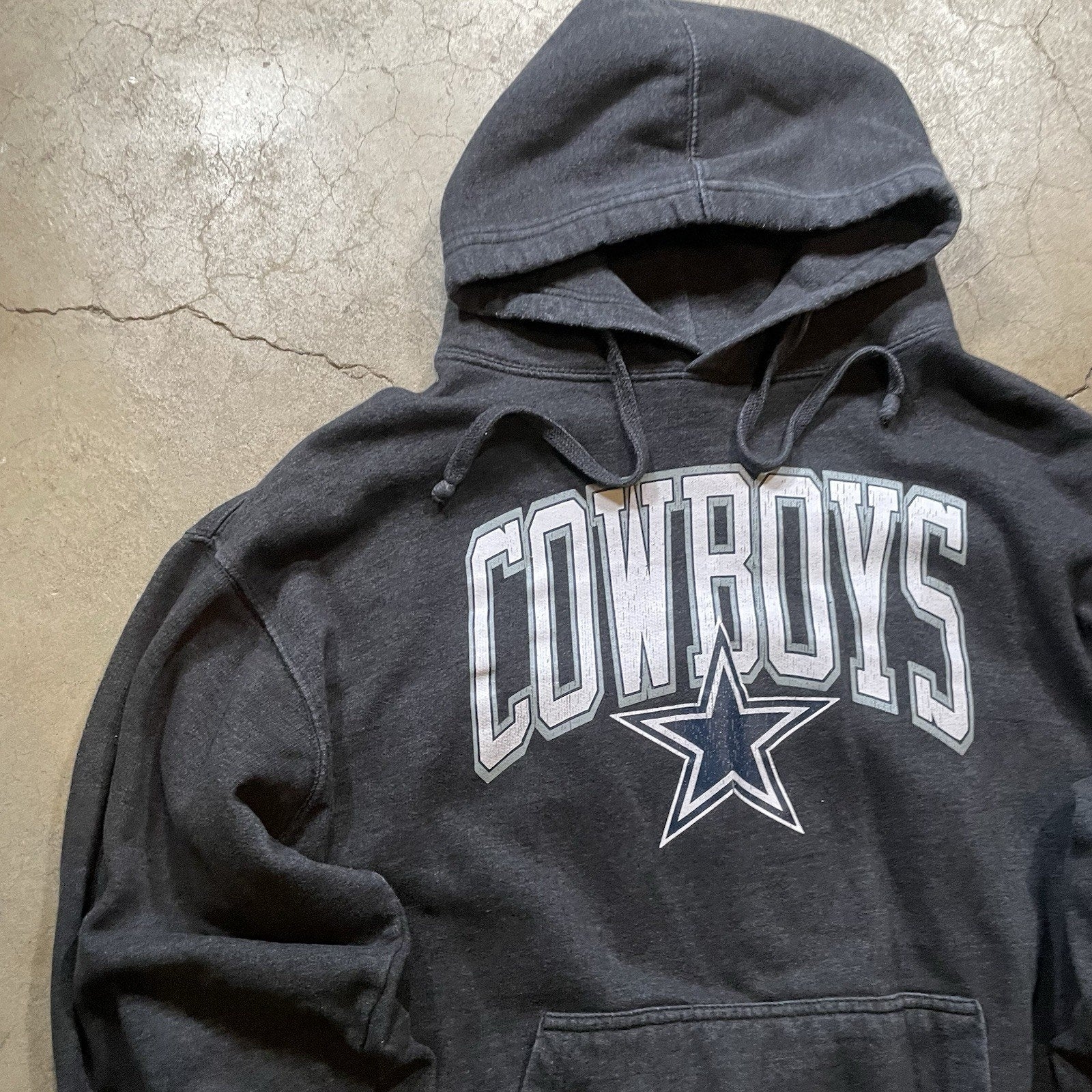 Dallas Cowboys Logo Grey Hoodie XL NFL