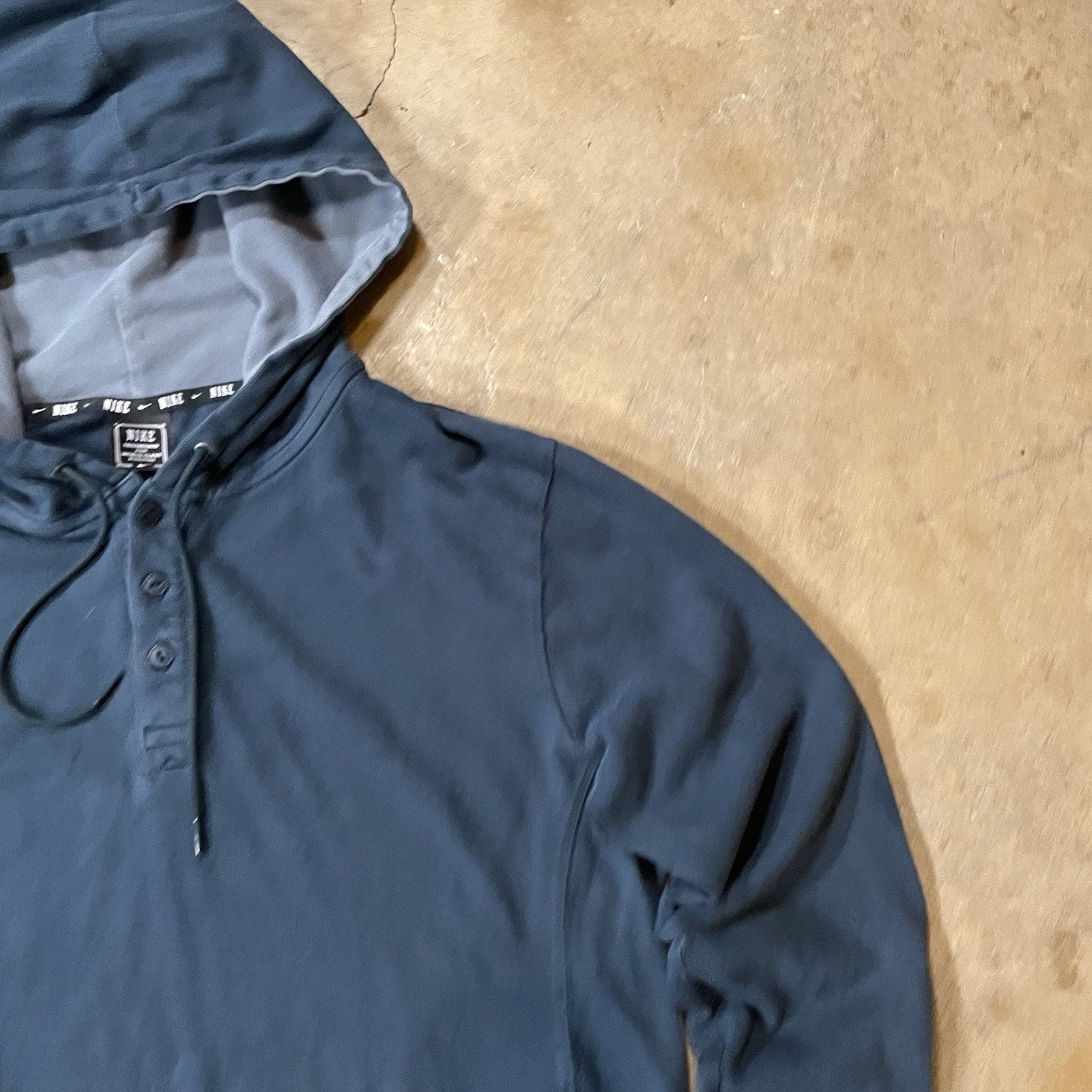 Nike Hoodie Mens Large Blue Sweatshirt Sweater Vintag pullover cotton