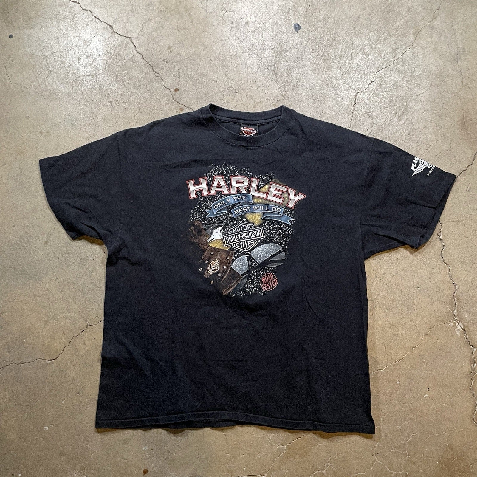 Harley Davidson T-Shirt 2XL Biker 2 Sided