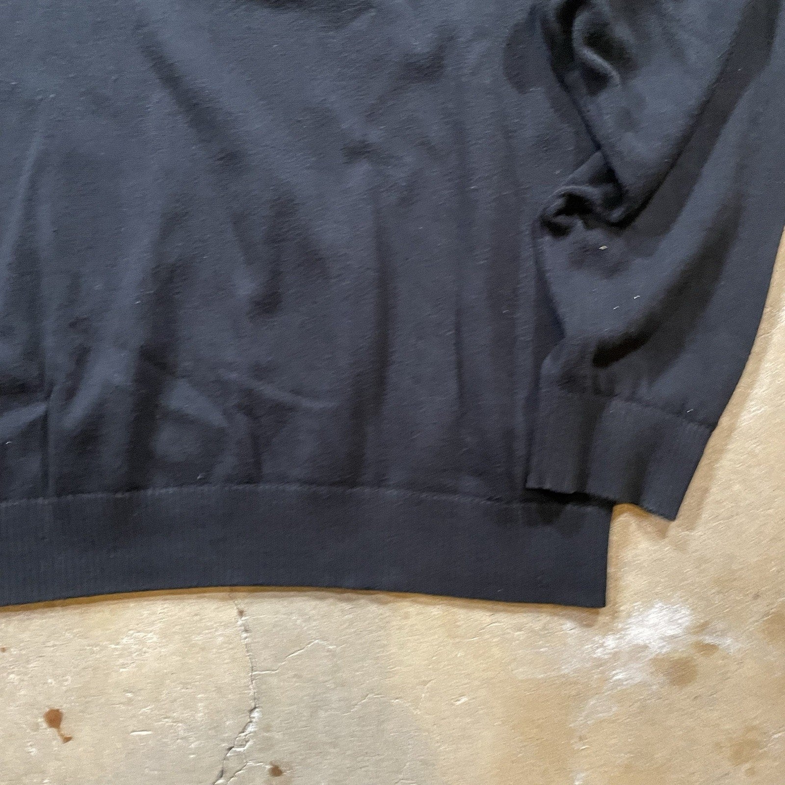 Nautica Quarter Zip Sport Sweater Men's Long Sleeve Black XL