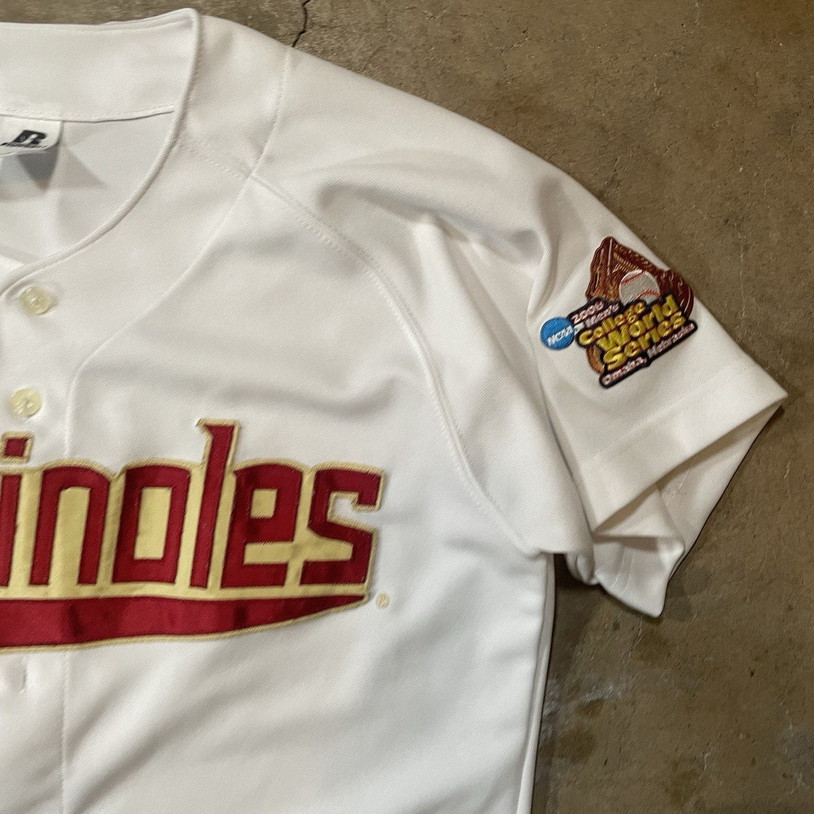 Florida State Seminoles 2008 COLLEGE WORLD SERIES Baseball Jersey Men's Medium