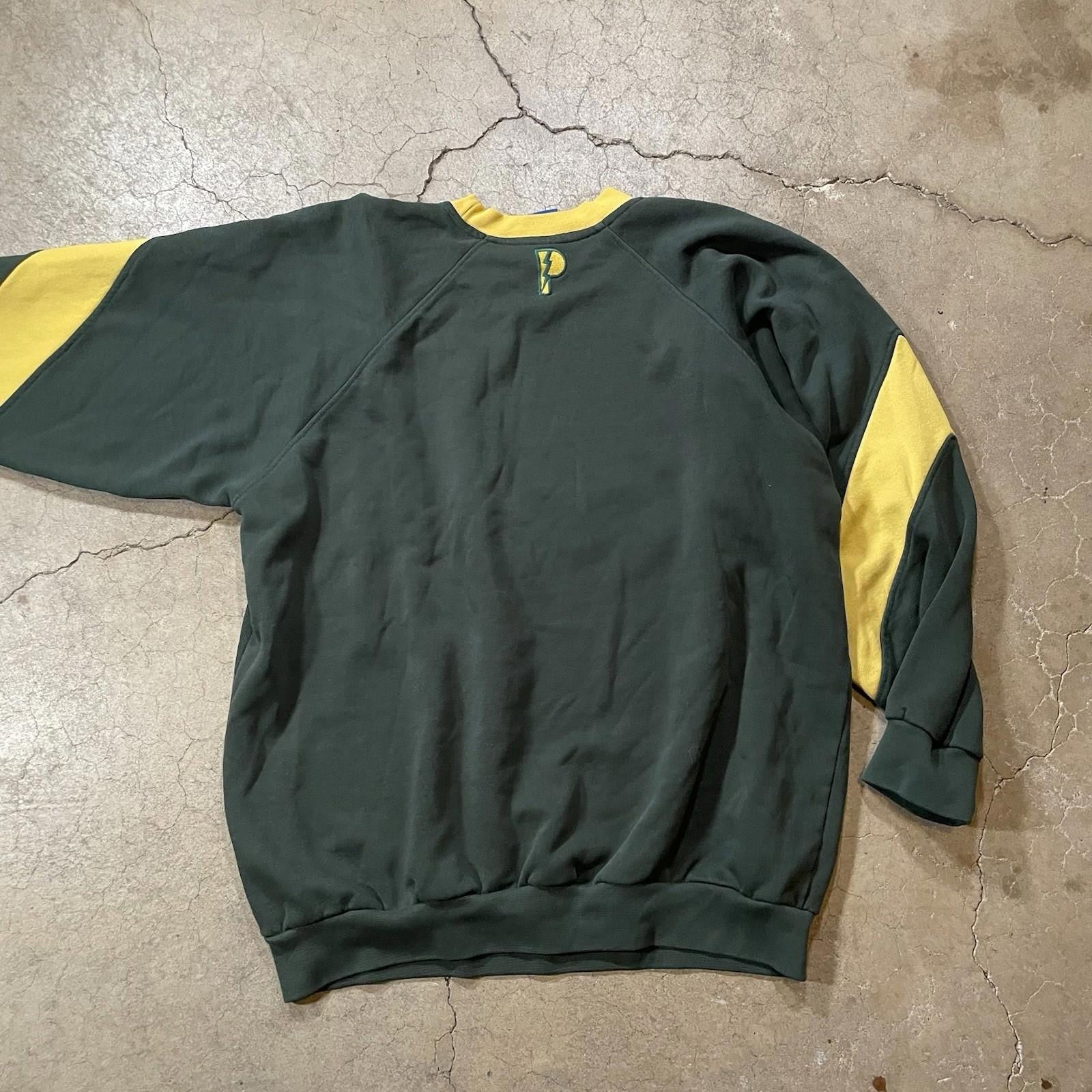 Vintage Green Bay Packers Sweatshirt Large Green Crewneck