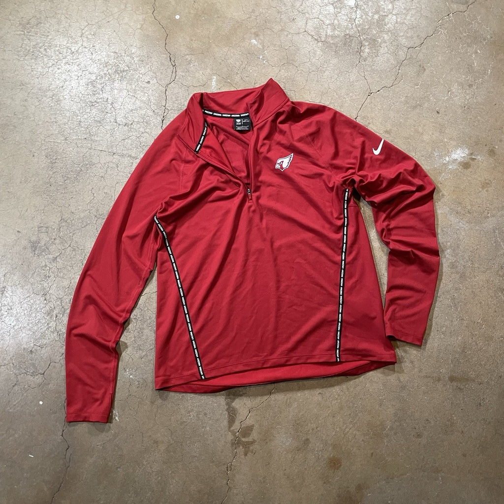 Arizona Cardinals Nike Fleece Mens Large 1/4 Zip Red NFL Pullover
