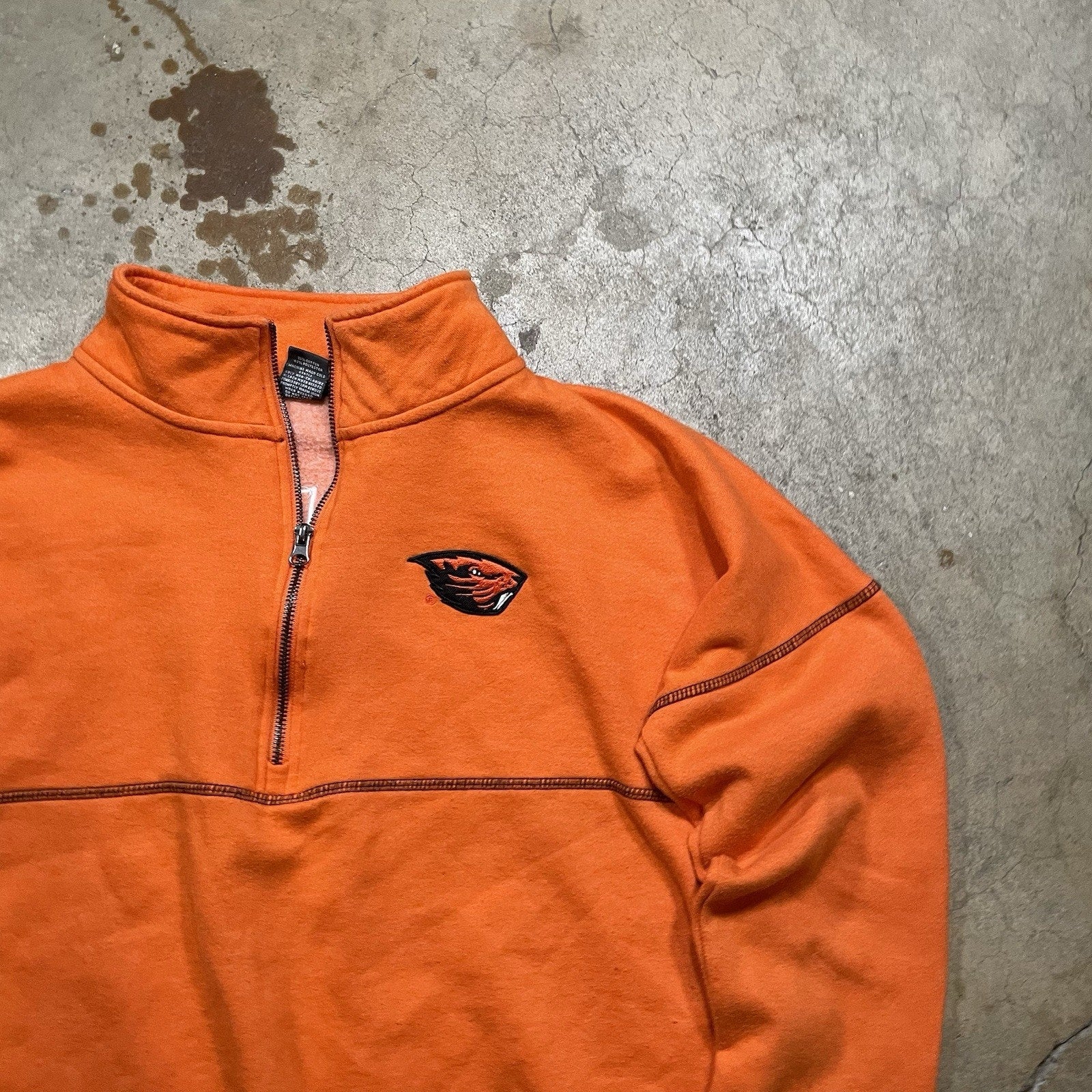 Men's Colosseum Black Oregon State Beavers Tortugas Logo Quarter-Zip Jacket XL