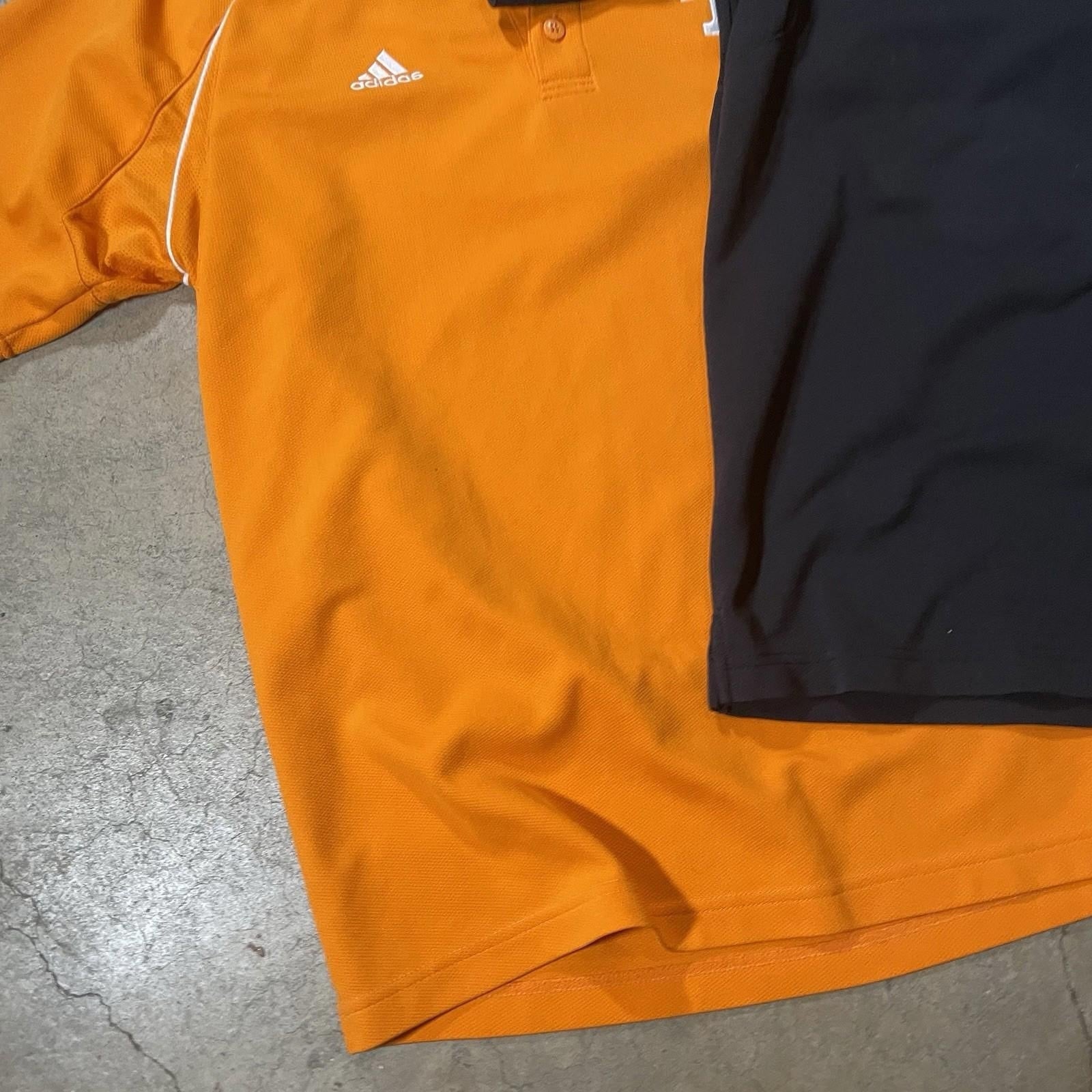 X2 Adidas Tennessee Orange X Black Polo Shirt Men's Medium