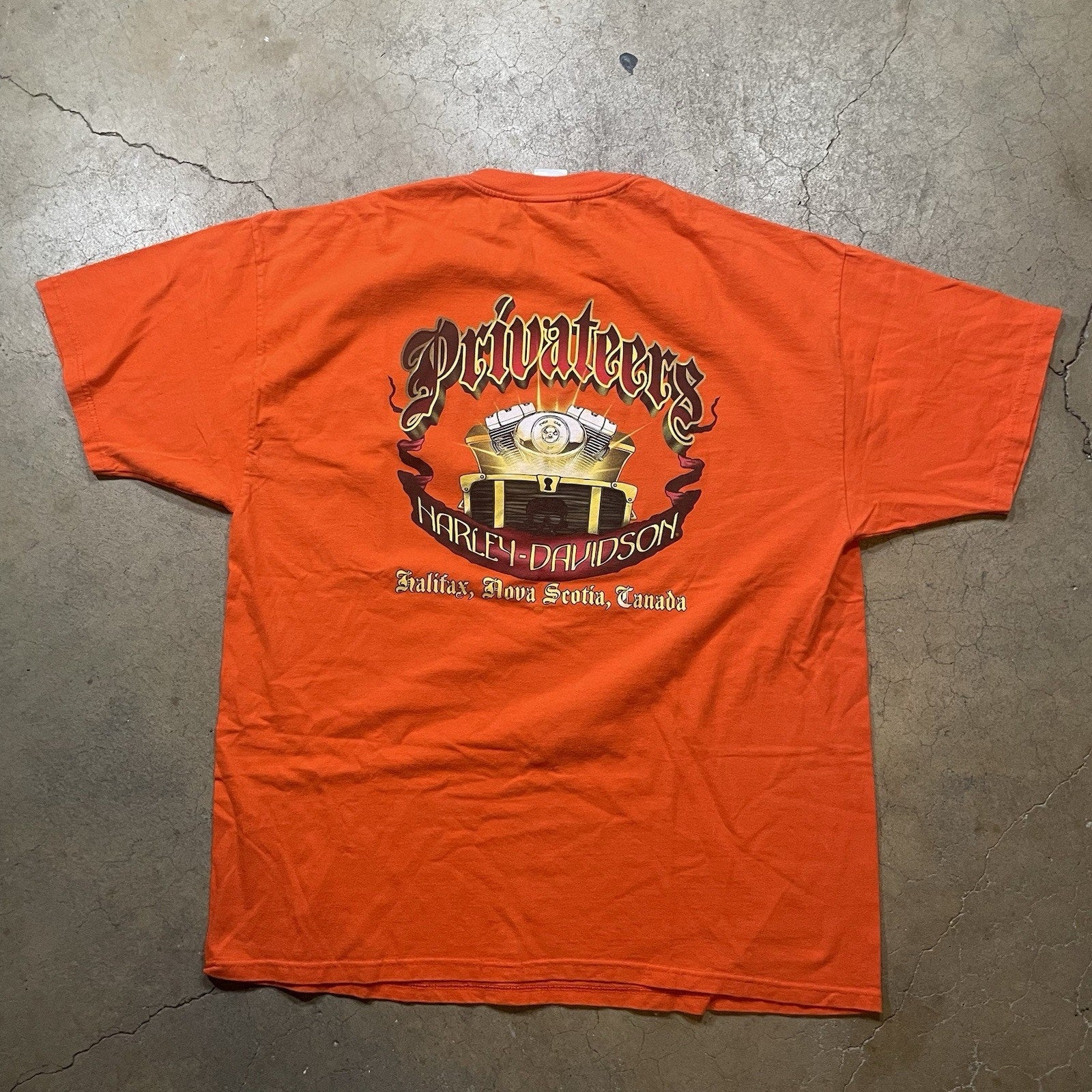 Harley Davidson T-Shirt 2XL Biker 2 Sided