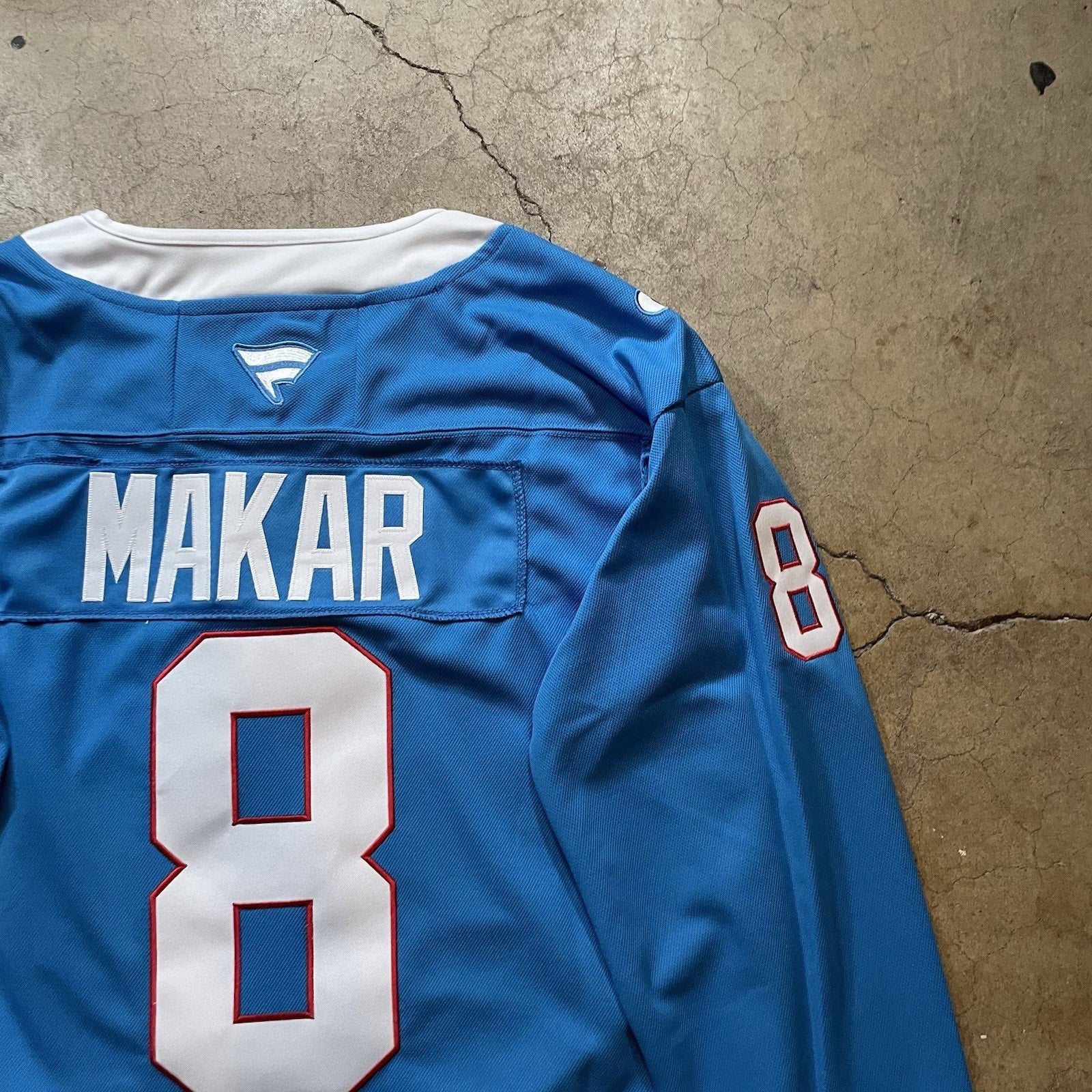 Cale Makar Colorado Avalanche Blue Retro Jersey Mens Size Medium 52