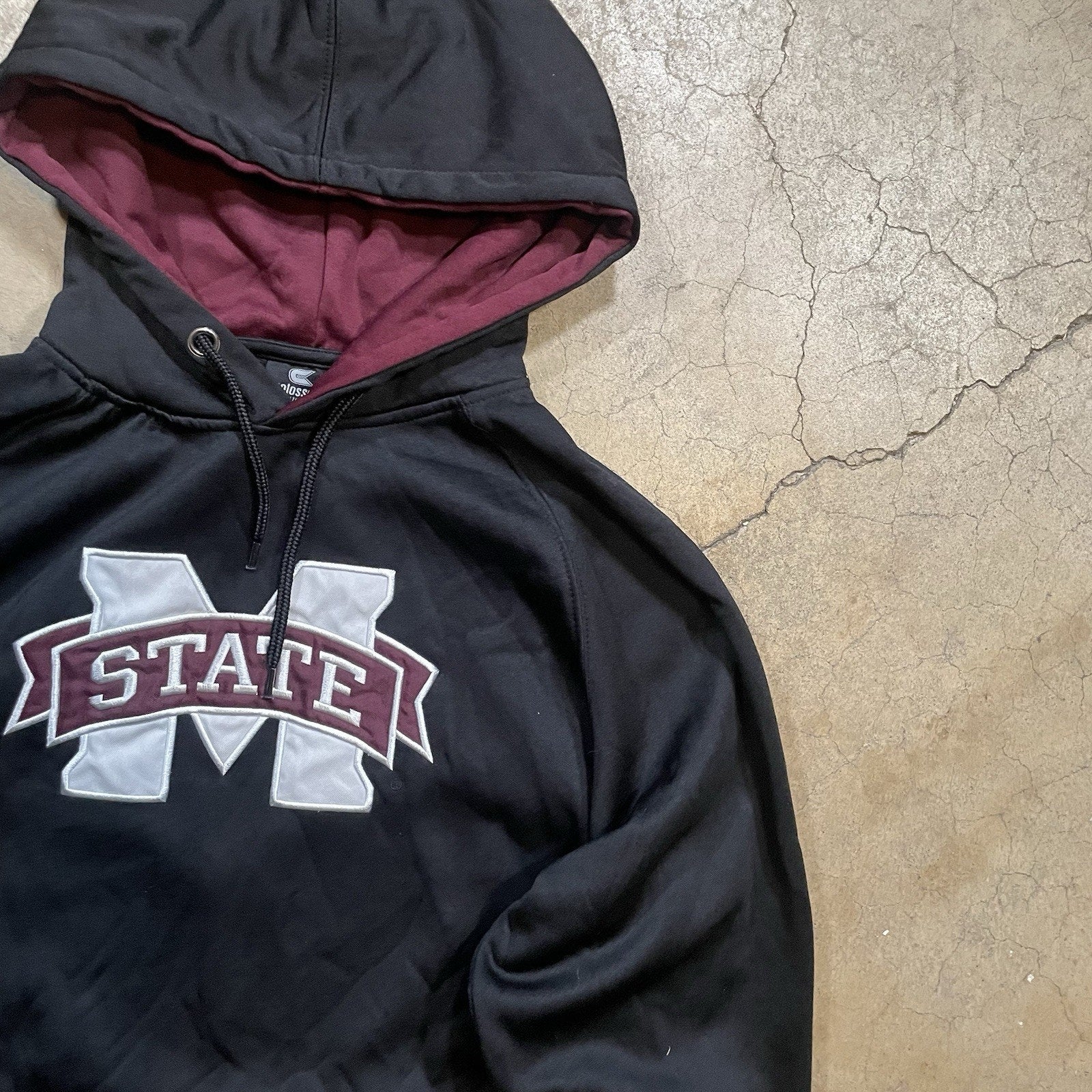 Mississippi State Bulldogs Gray Colosseum Hoodie Pullover Size Adult L