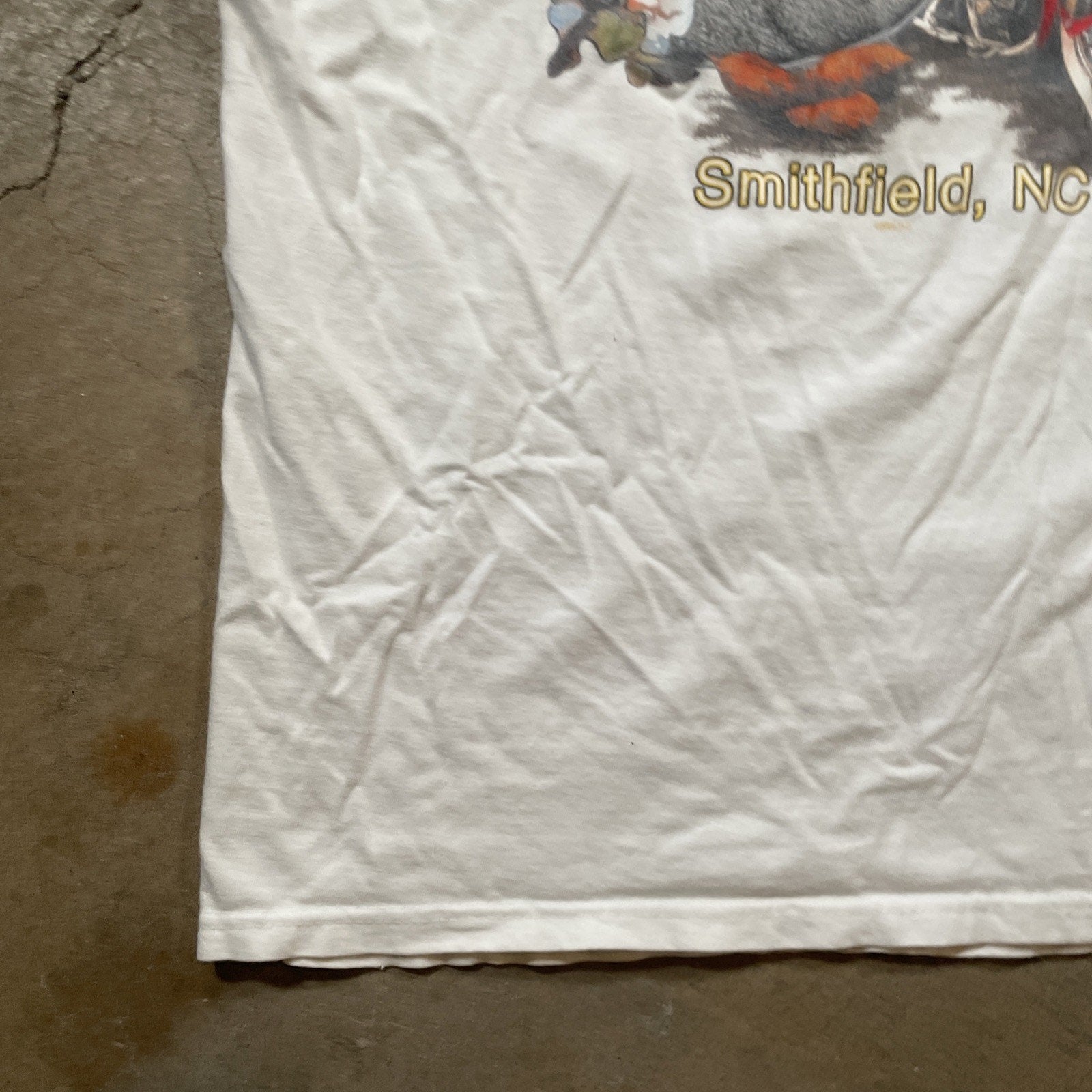 Vtg. Harley-Davidson Smithfield Double Sided T-Shirt XL USA