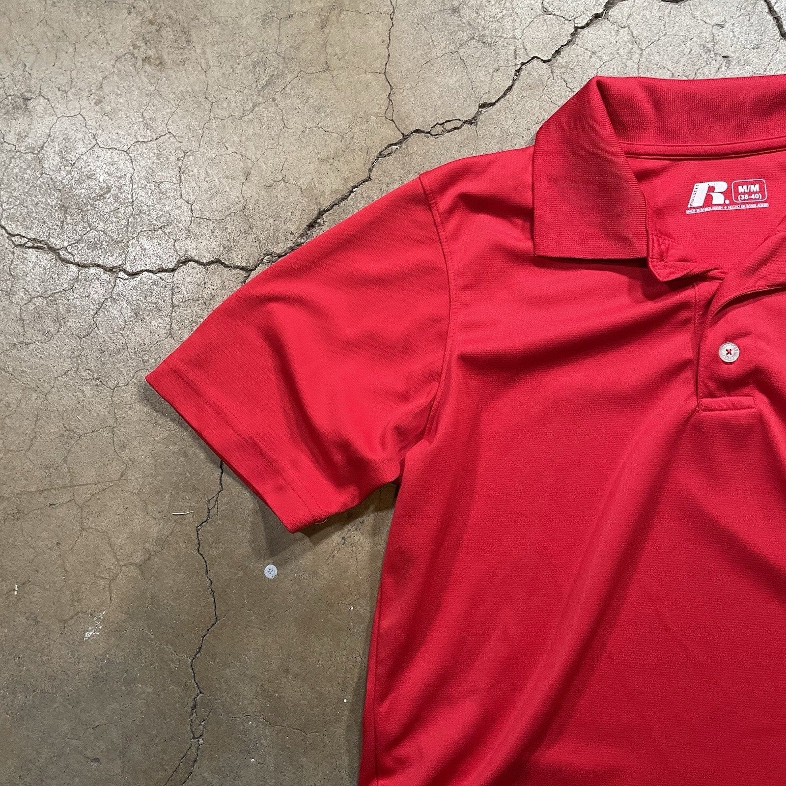 Russell OLE MISS Polo Shirt, Men's Medium