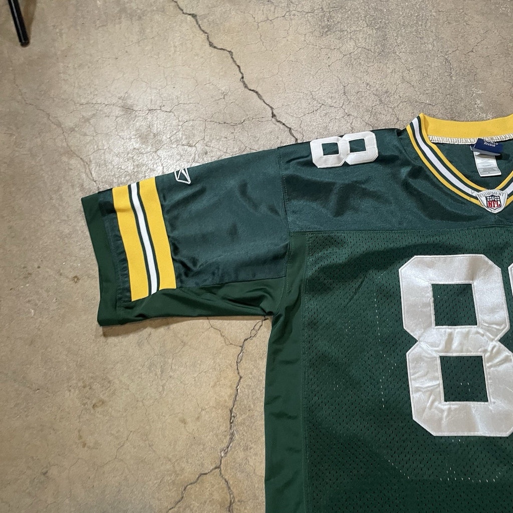 Jermichael Finley #88 GREEN BAY PACKERS Mens Sz 50 NFL Sewn On-Field Reebok Jrsy