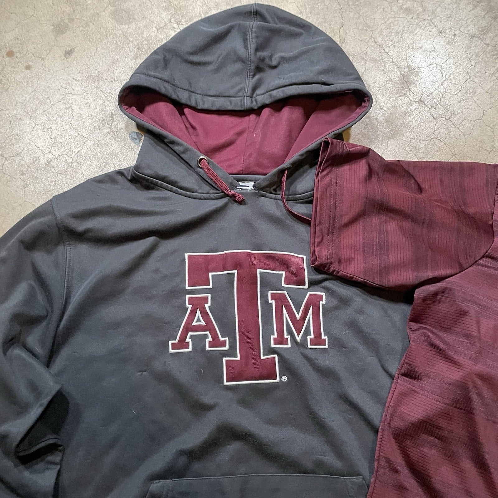 Duo Texas A&M Pullover Hoodie + Polo Men's Large Maroon