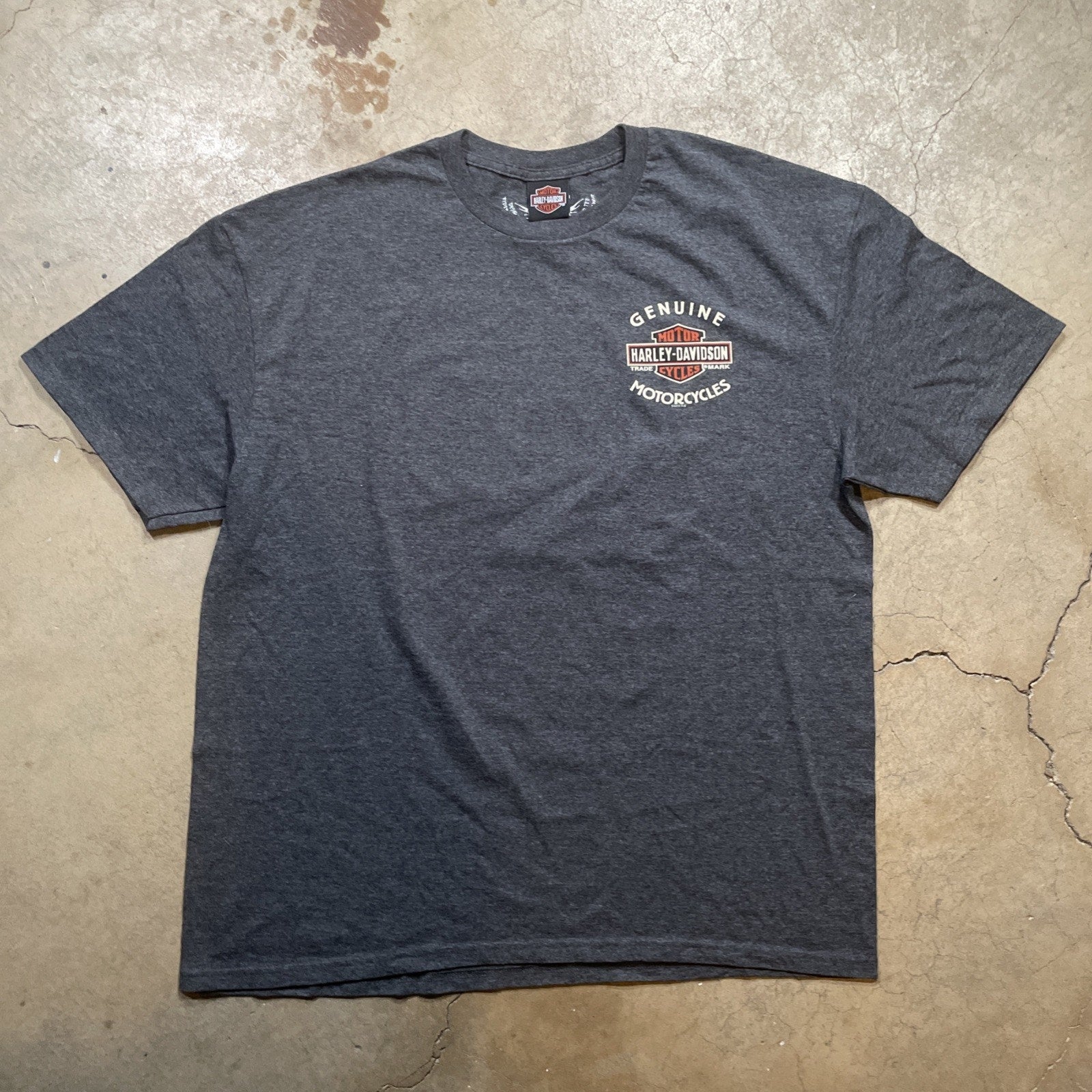 Harley Davidson T-Shirt 2XL Biker 2 Sided