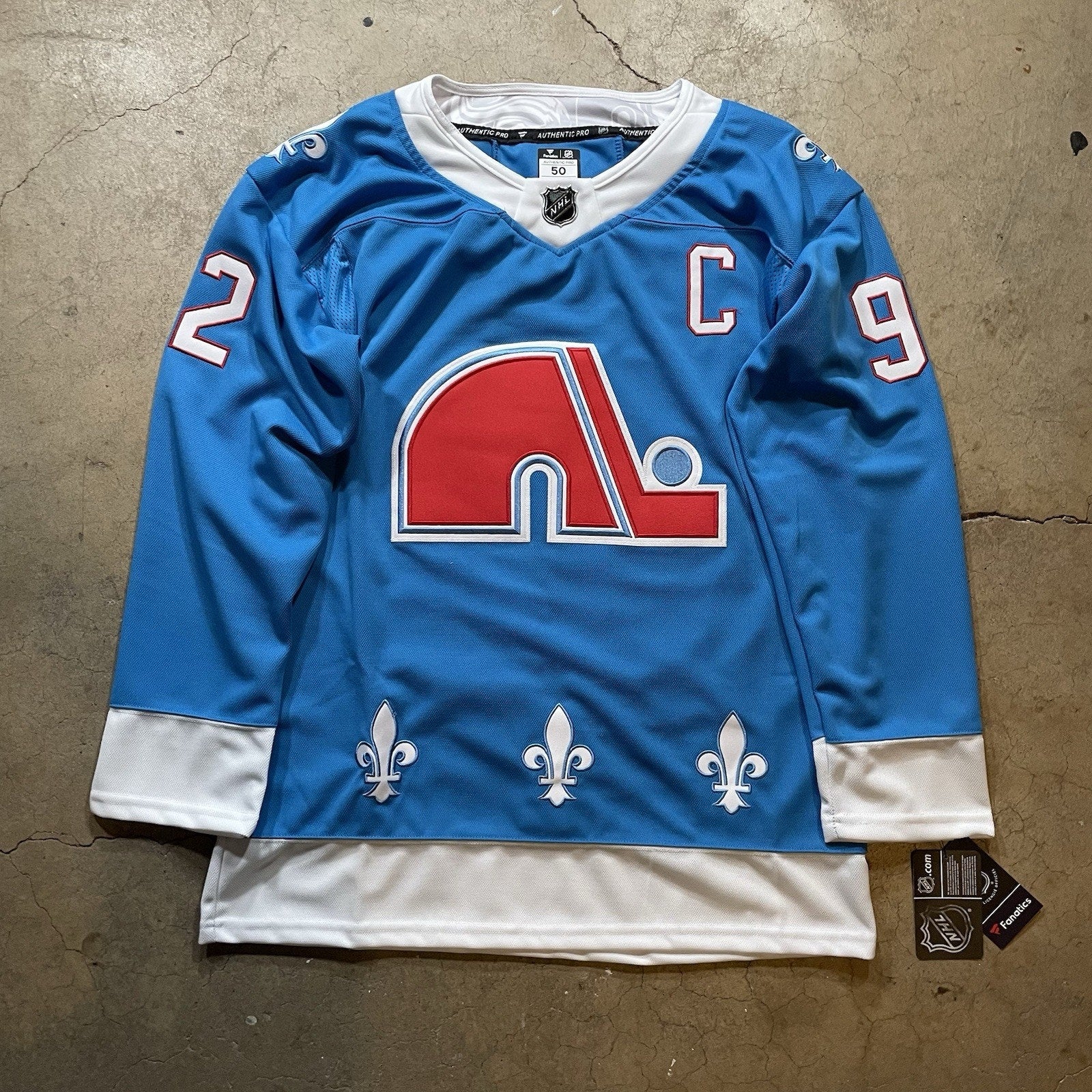 Gabriel Landeskog Colorado Avalanche Blue Retro Jersey Mens Size Medium (52)