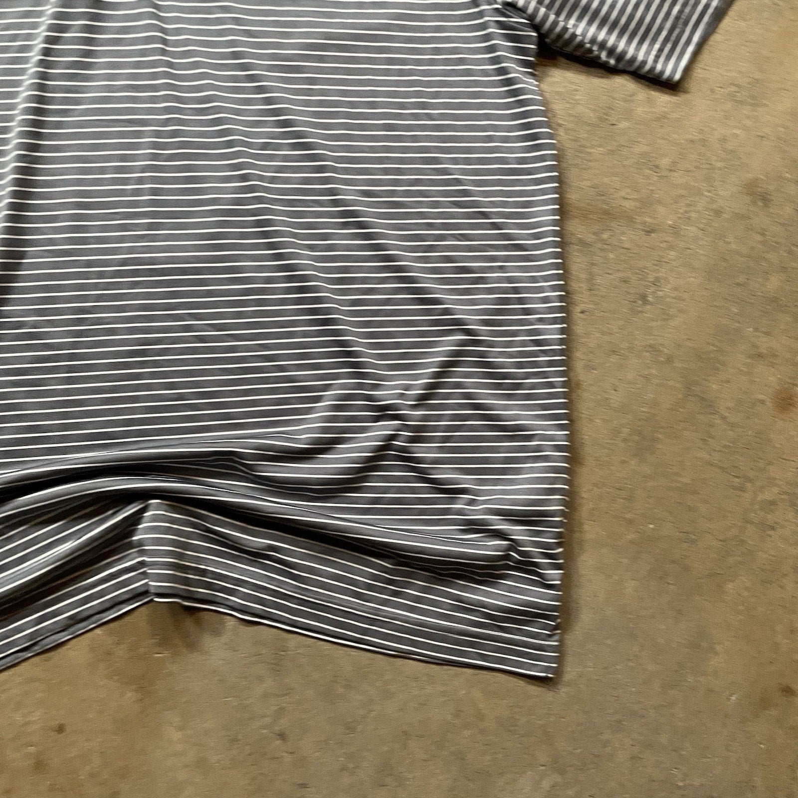 Oklahoma State Shirt Mens M Russell Athletic Striped Polo