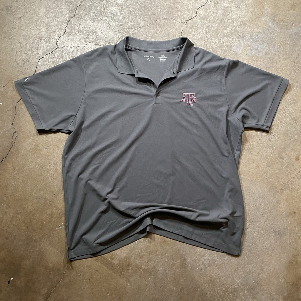 Texas A&M Men’s Antigua College Polo Short Sleeve Size XXL