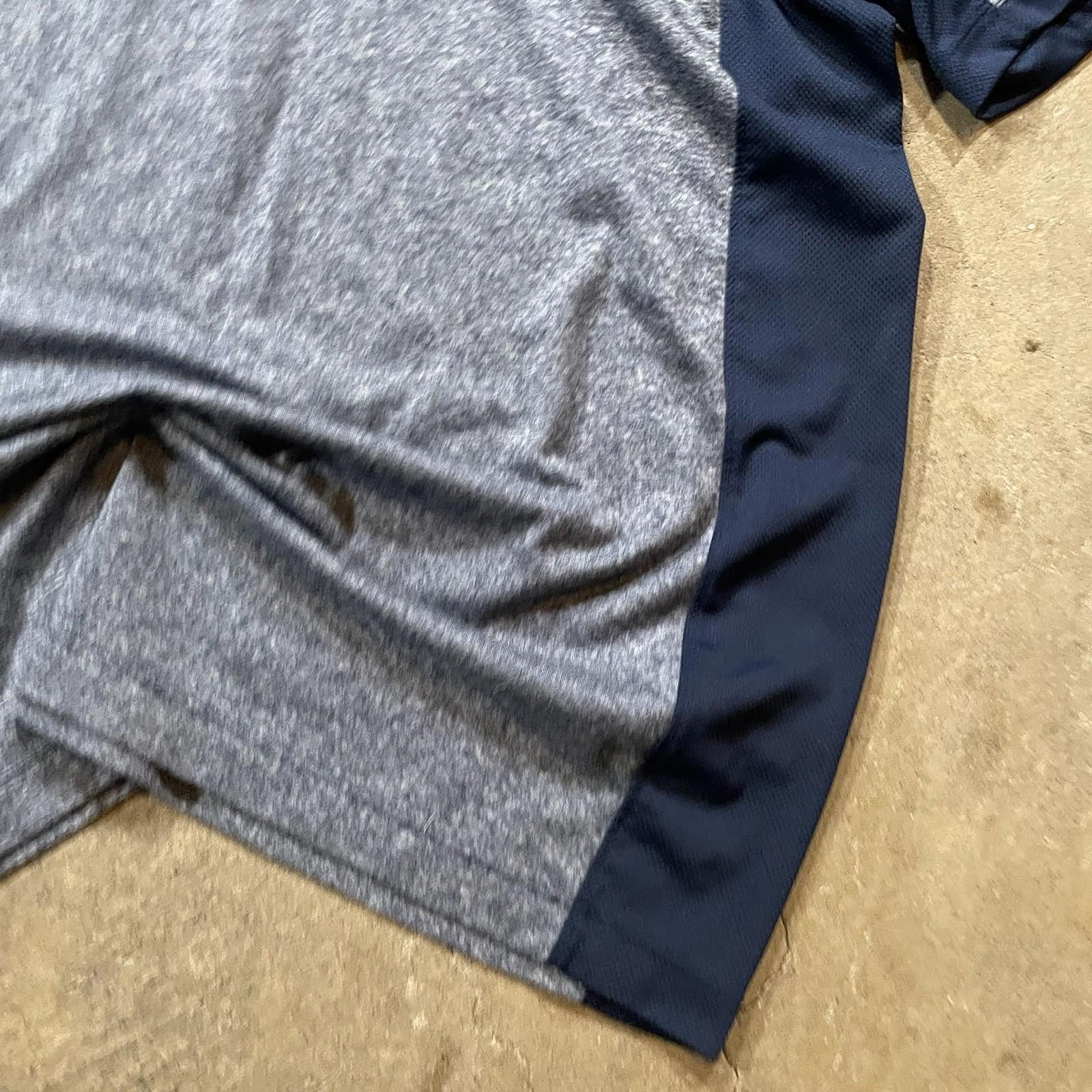 Nike Golf Shirt Dri Fit Polo SMU Mustangs Medium Grey/navy