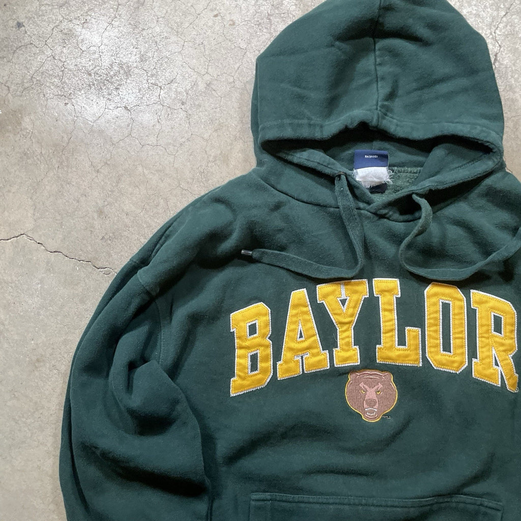 Baylor Football Green Pullover Hoodie Size M