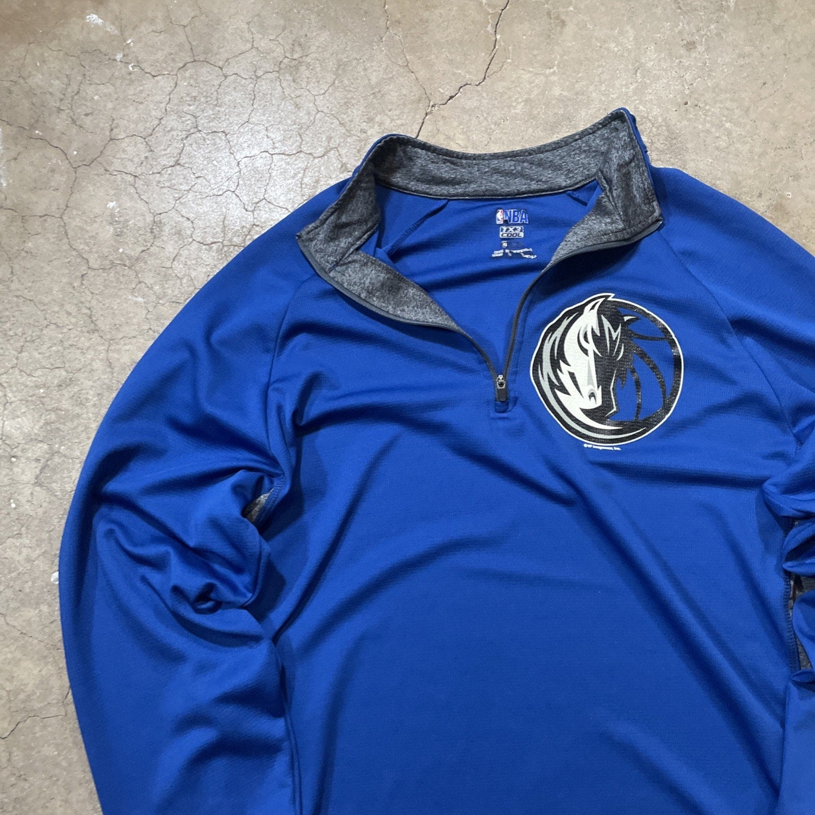 Fanatics Dallas Mavericks Men’s Blue Quarter Zip Pullover Shirt Size - XL