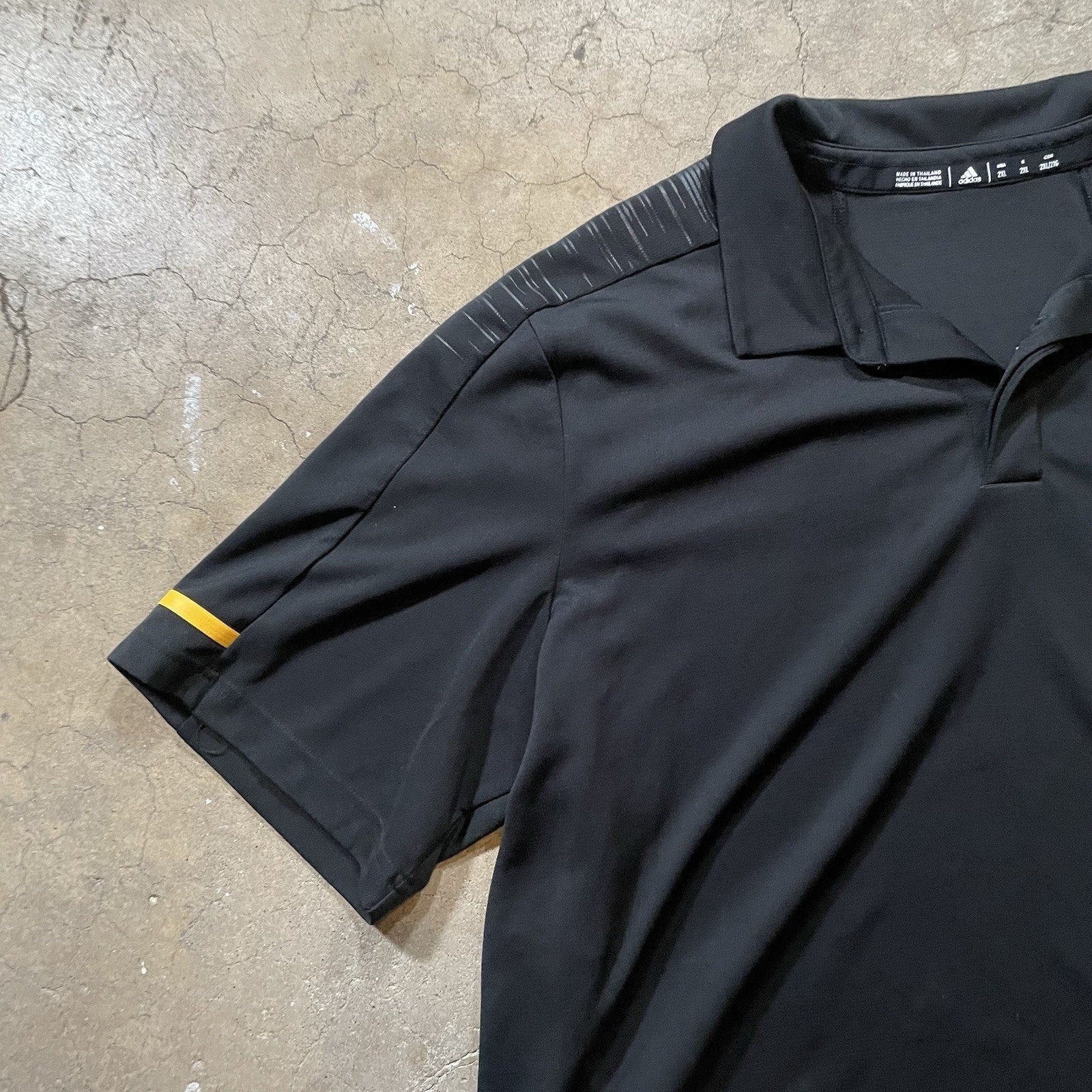 Adidas ECU Pirates Polo 2XL Black Short Sleeve