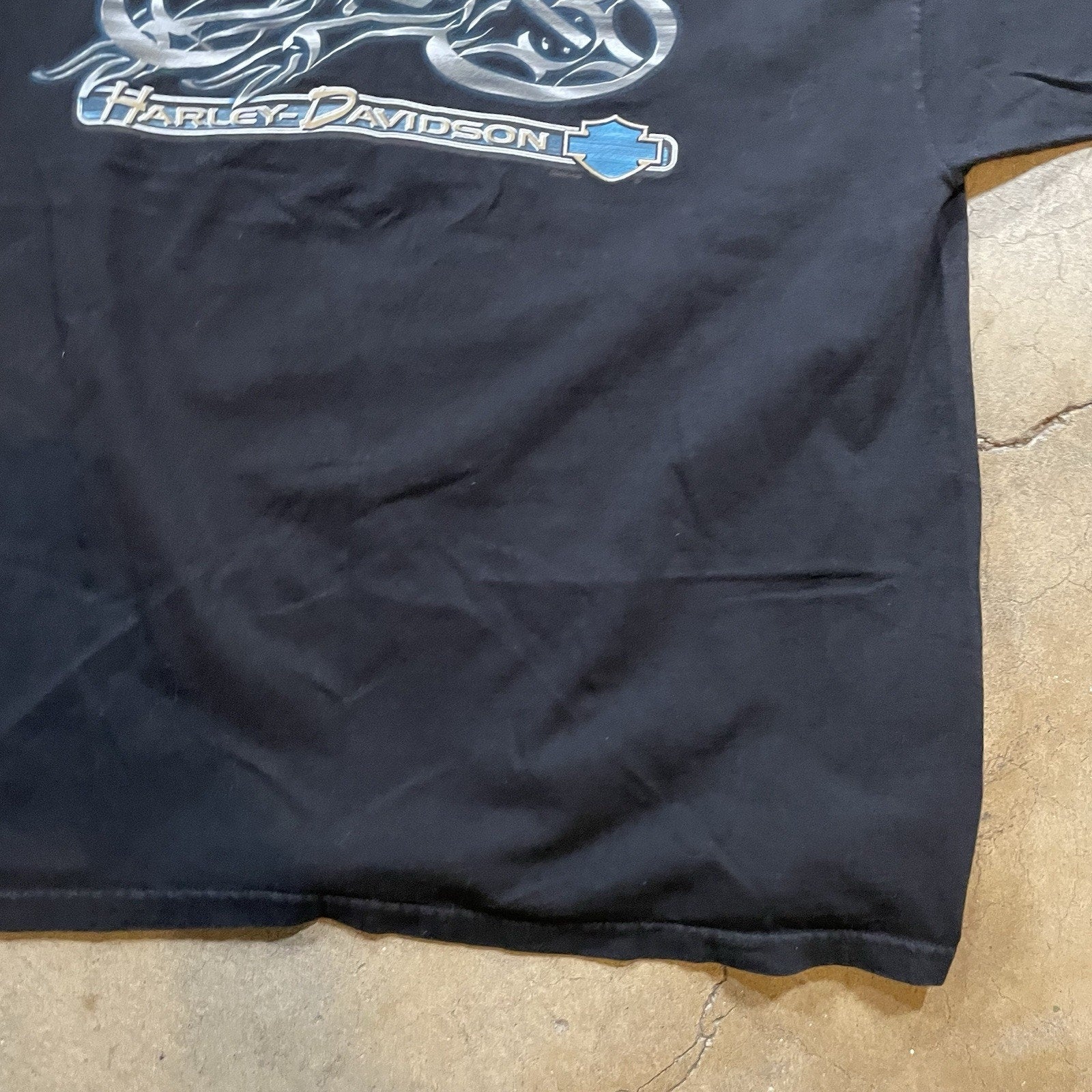 Vintage Harley-Davidson T-Shirt Mens M Black Biker Fort Wayne