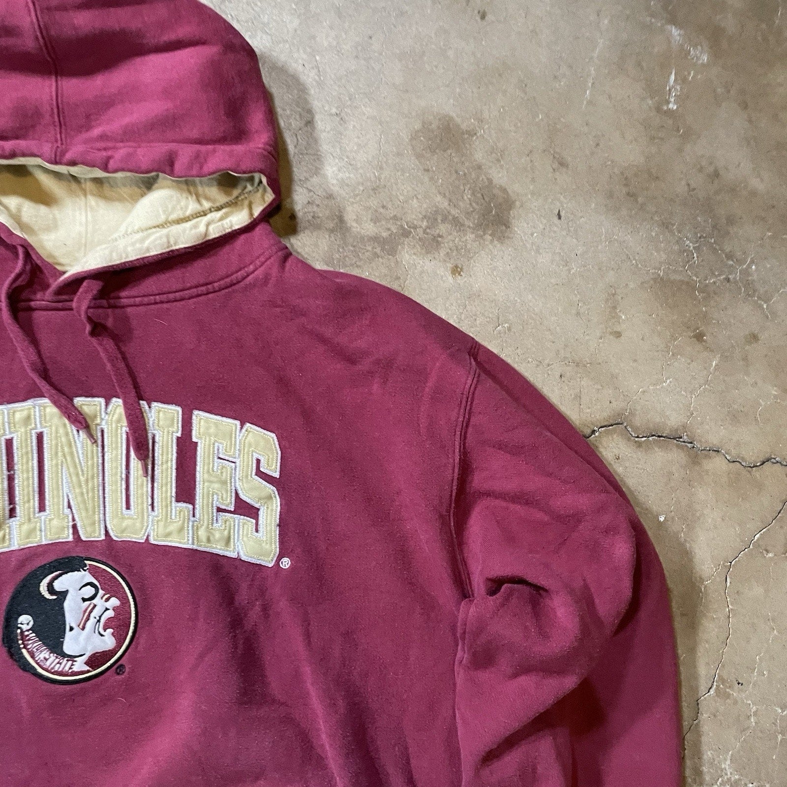FLORIDA STATE SEMINOLES HOODIE X-LARGE L MENS SWEATSHIRT PULLOVER FSU STADIUM