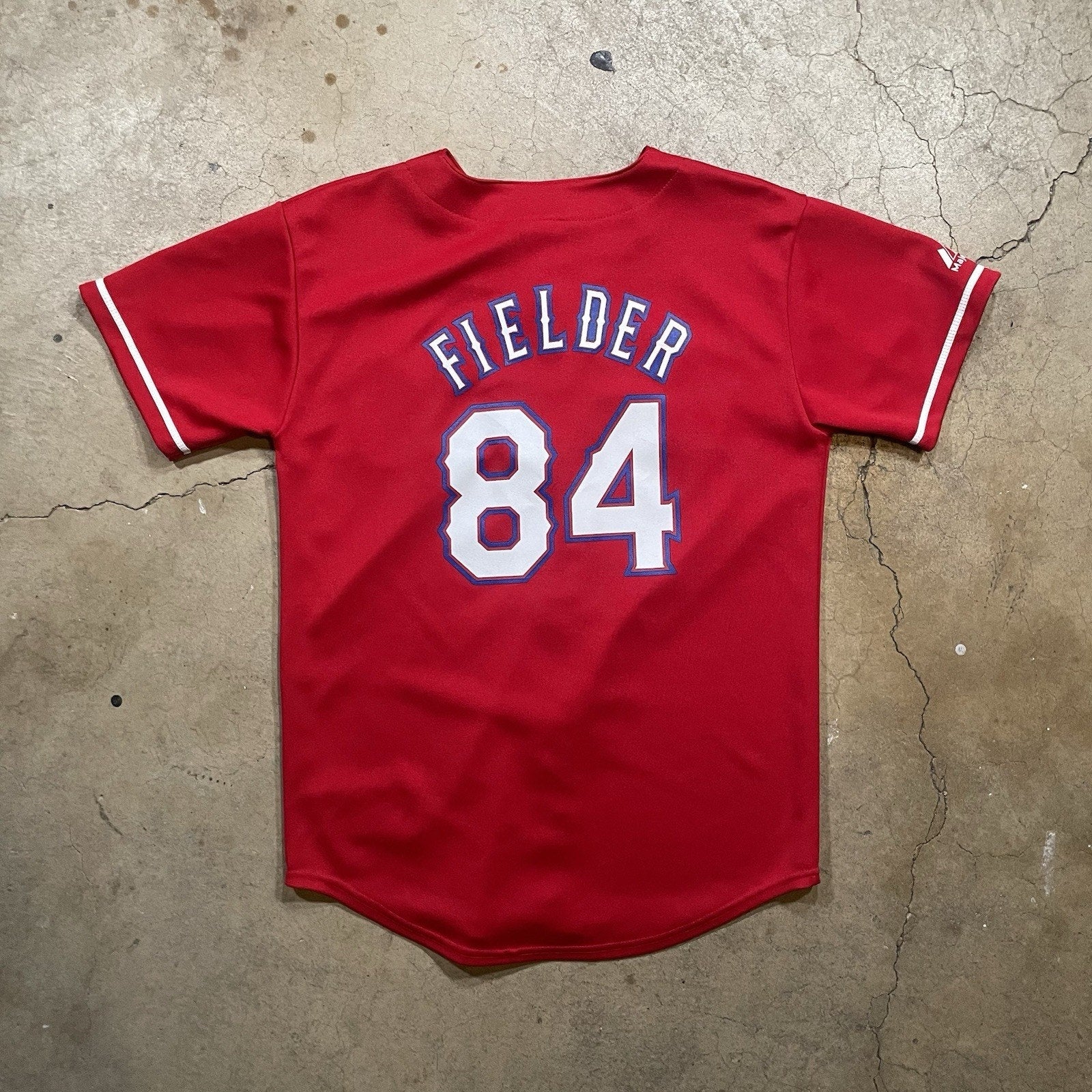 Texas Ranger Jersey Fielder #84 Red and blue XL Jersey