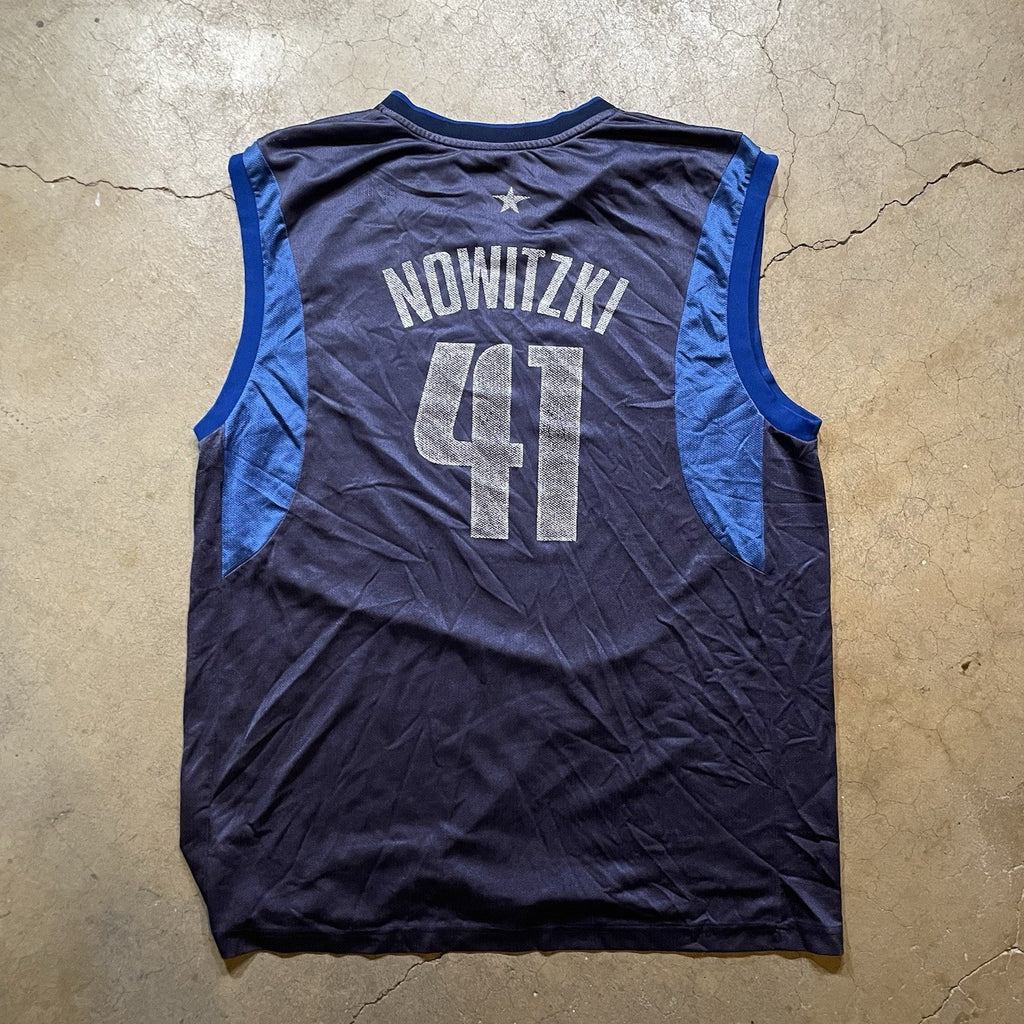 DALLAS MAVERICKS #41 DIRK NOWITZKI BASKETBALL NBA SHIRT JERSEY REEBOK SIZE XL