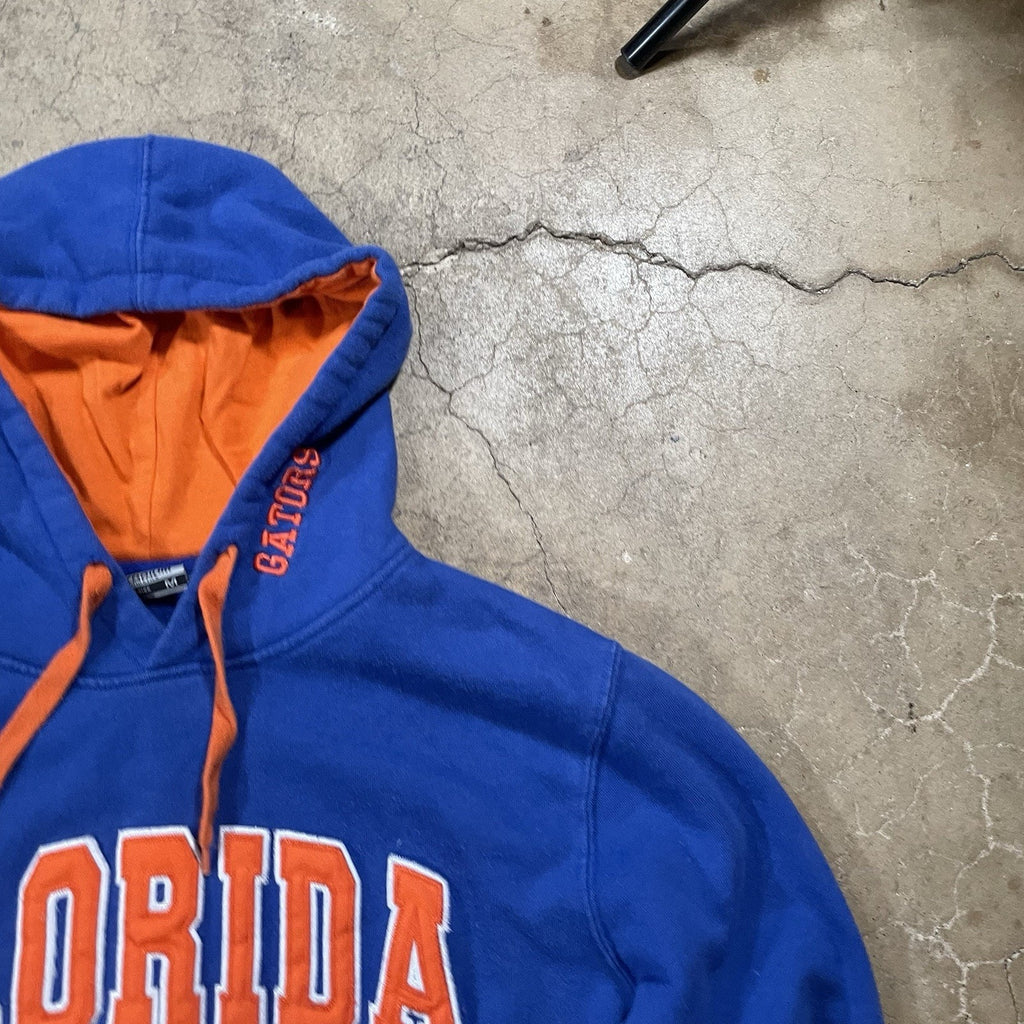 Florida Gators Stadium Athletics Hoodie Sweatshirt Mens Medium Blue Logo Y2K