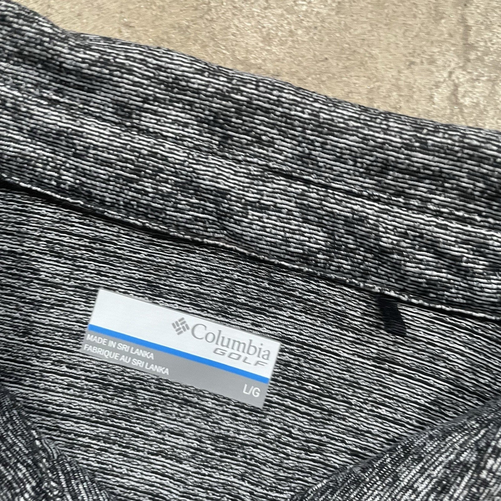 Dallas Mavericks Blue Striped Columbia Golf Polo Shirt Men's L