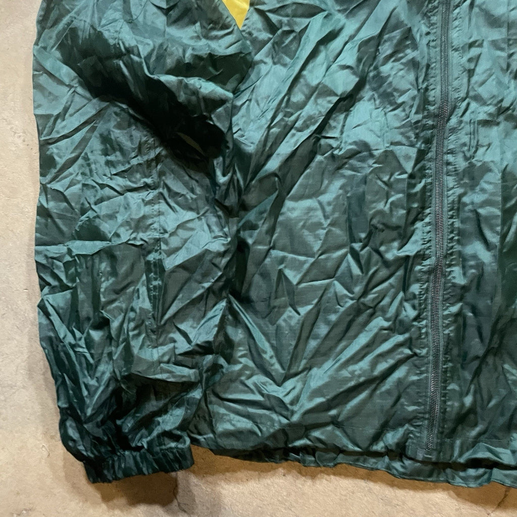 Mens XL Rain Resistant Green Full Zip Pullover Hoodie