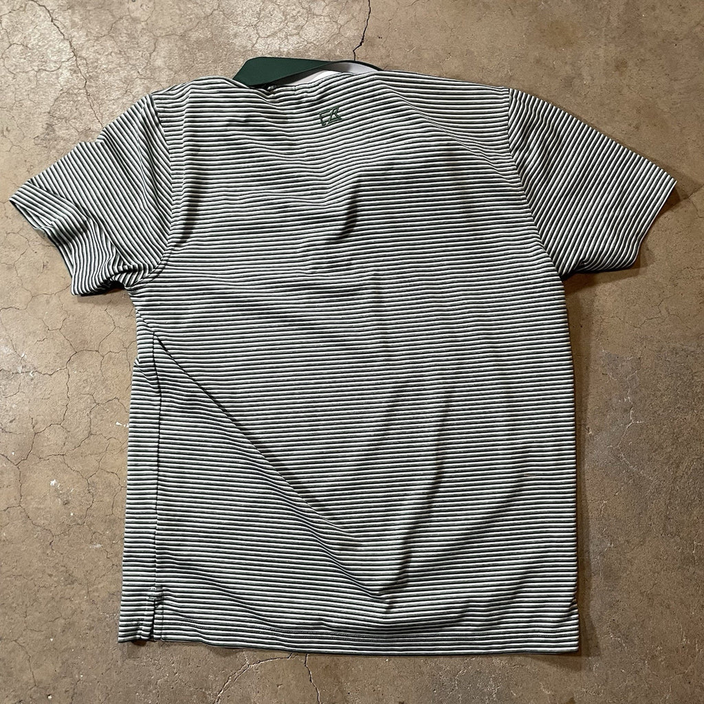 Cutter & Buck Polo NY Jets Men's Green & White Striped M