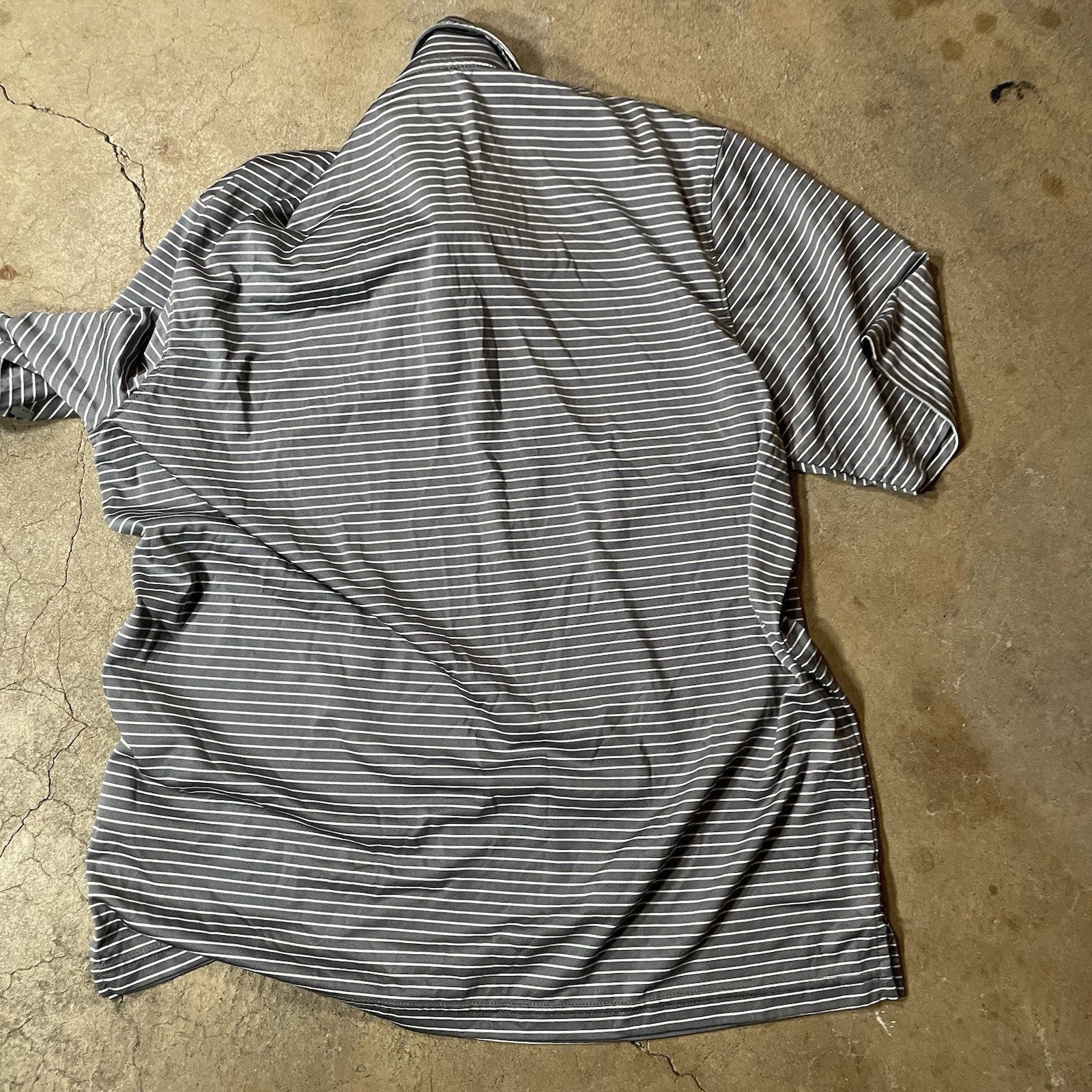 Oklahoma State Shirt Mens M Russell Athletic Striped Polo