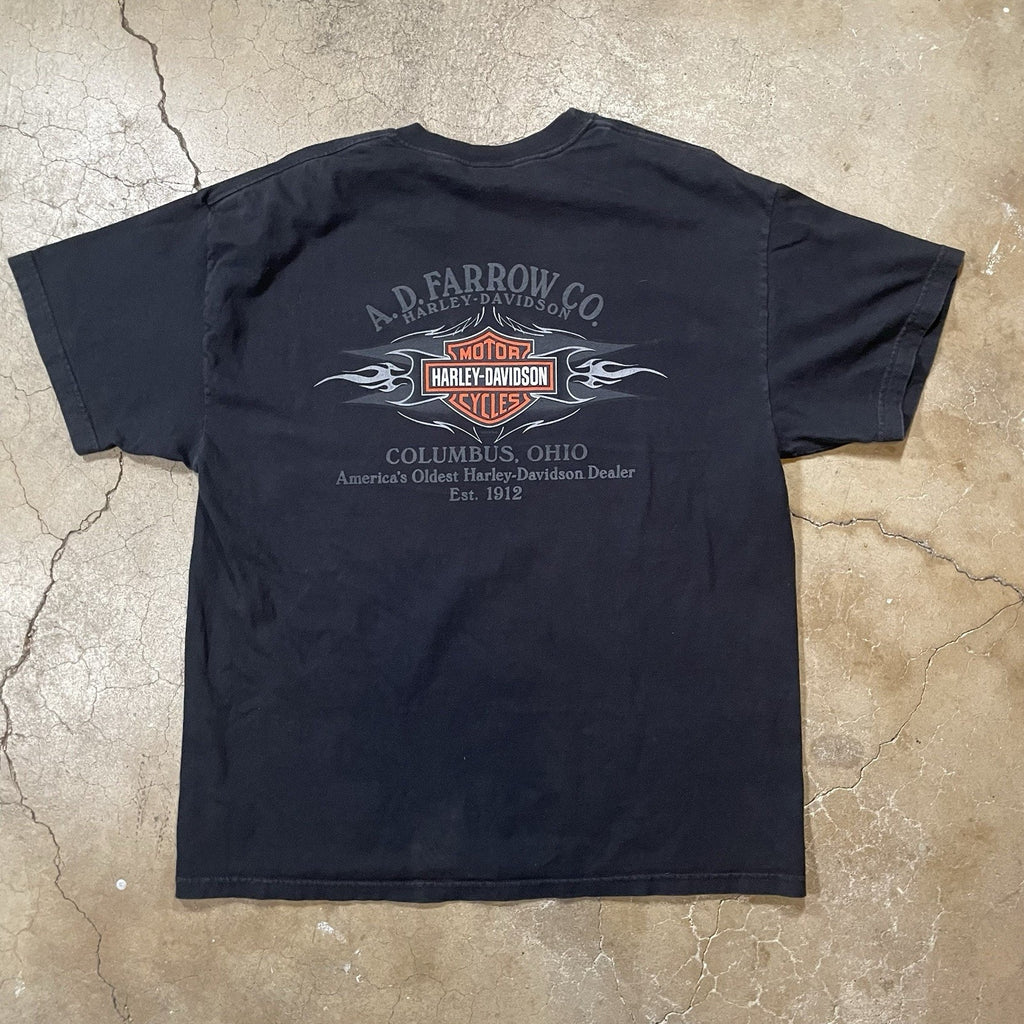 Y2K 2005 Harley Davidson Dice Double Sided Shirt Men’s Size XL