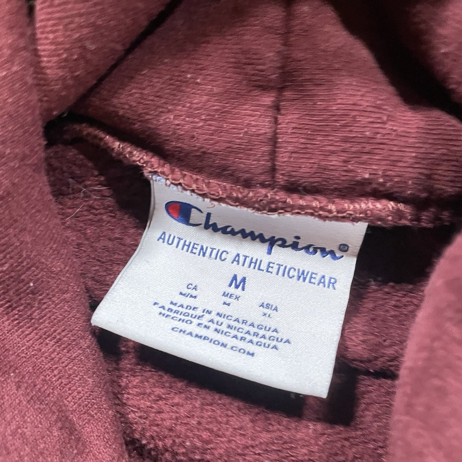 ASU Hoodie Men’s M Champion Maroon Pullover Sweatshirt