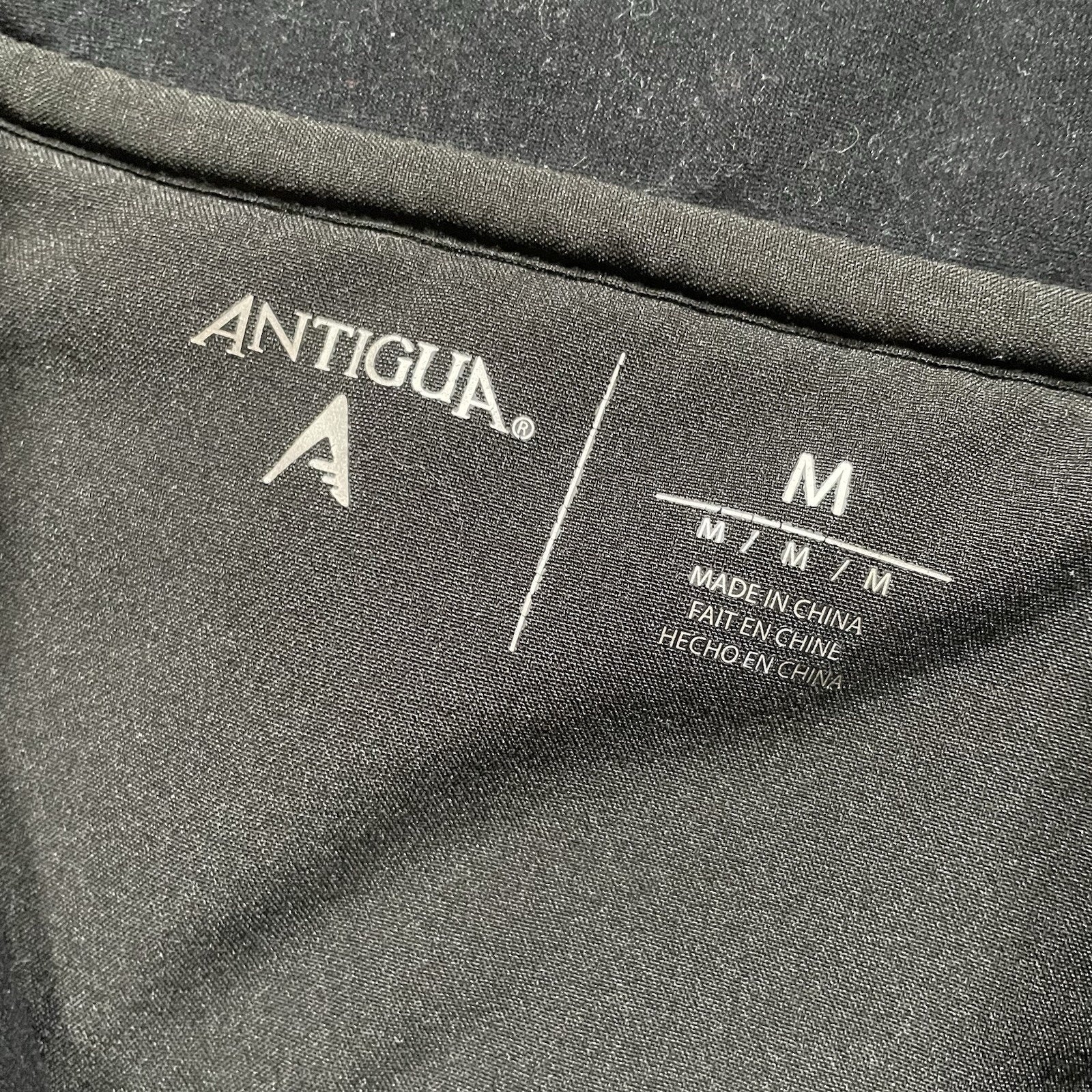 New York Giants Jacket Men's M Black Full Zip Fleece NFL Football Antigua