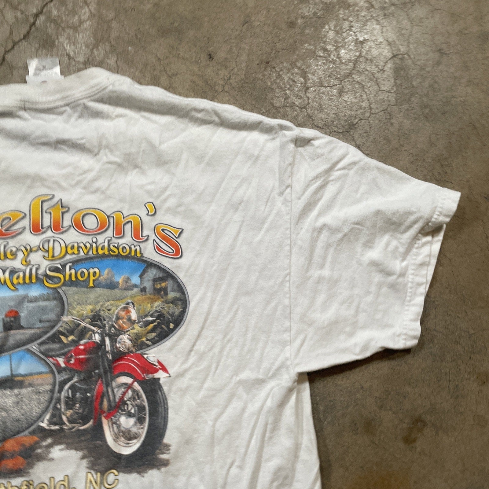 Vtg. Harley-Davidson Smithfield Double Sided T-Shirt XL USA