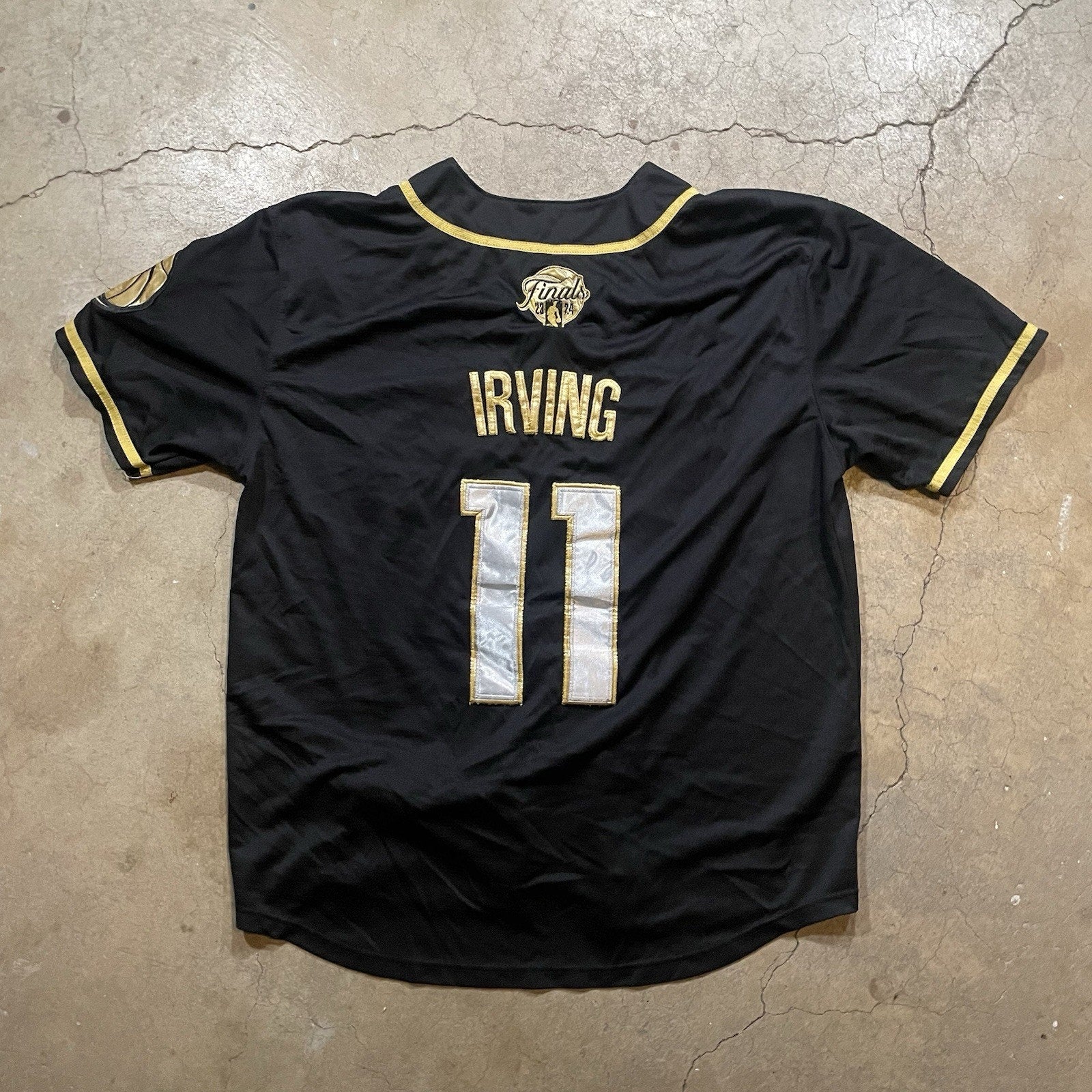 Finals Nike Dallas Mavericks Kyrie Irving Baseball Jersey Men's XXL NBA